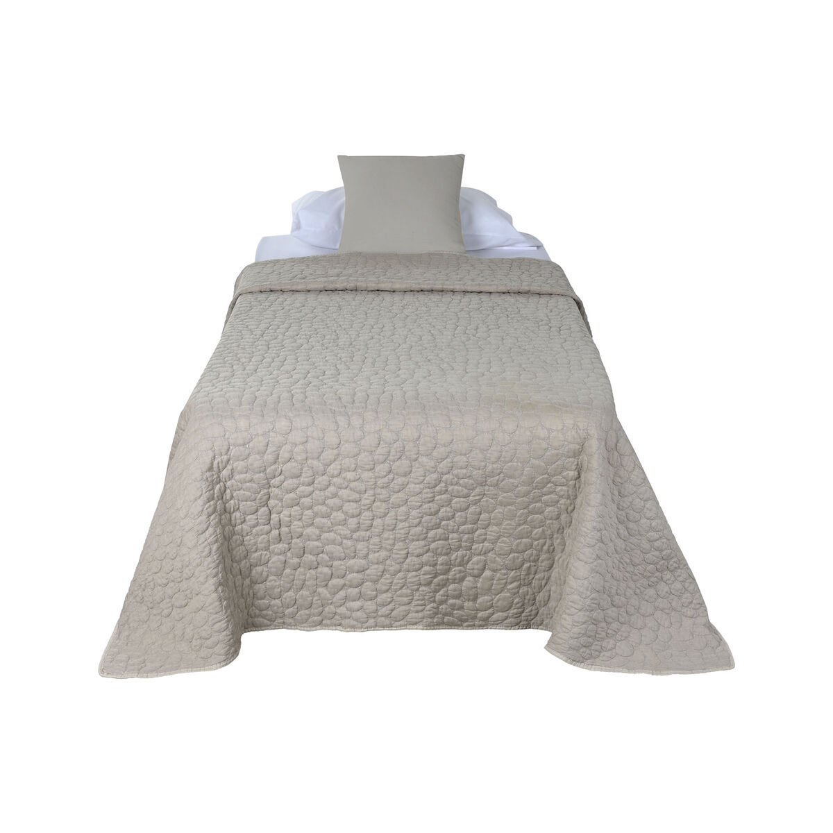 Bedspread Home ESPRIT Beige 180 x 260 cm-4