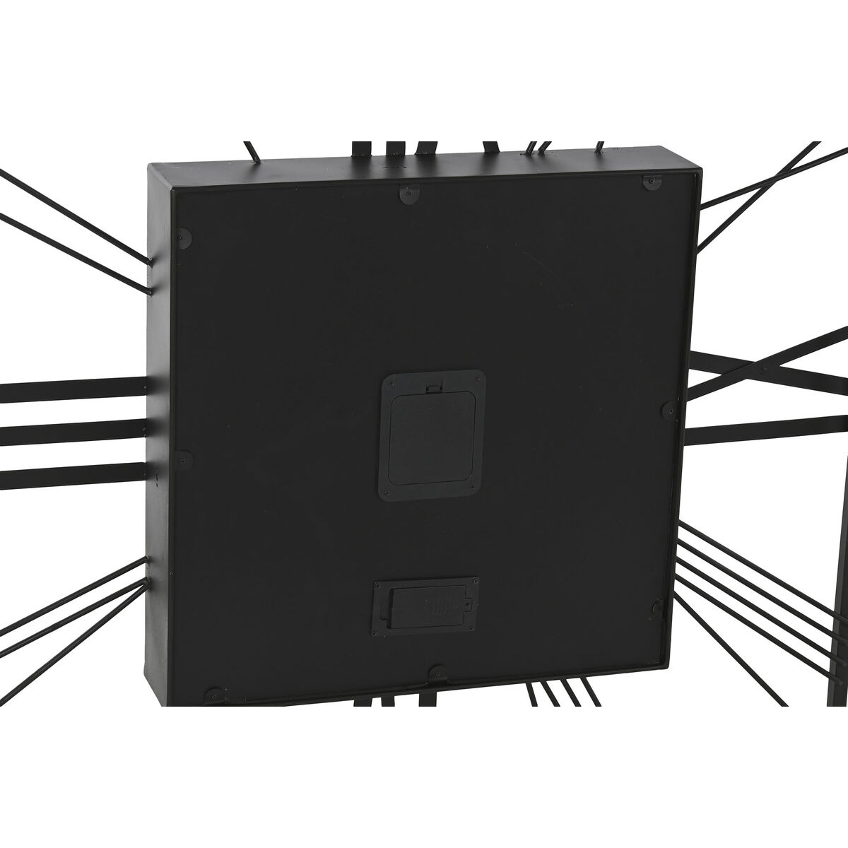 Настенное часы Home ESPRIT Чёрный Позолоченный Металл Стеклянный 80 x 8 x 80 cm-4