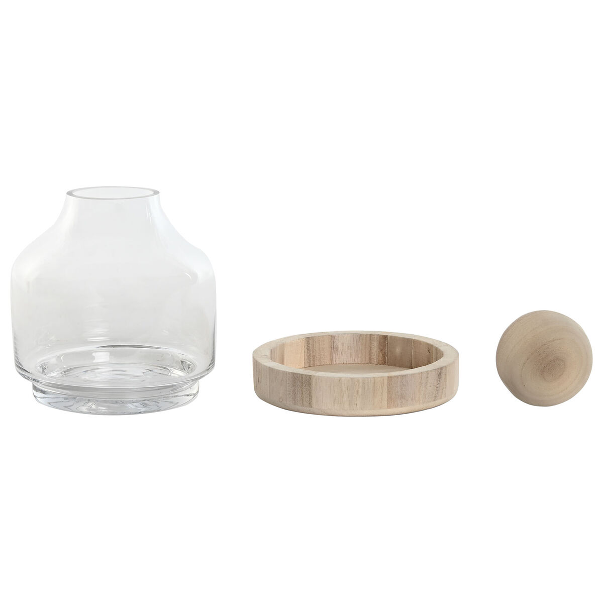 水罐家ESPRIT透明天然木玻璃18 x 18 x 24 cm-4