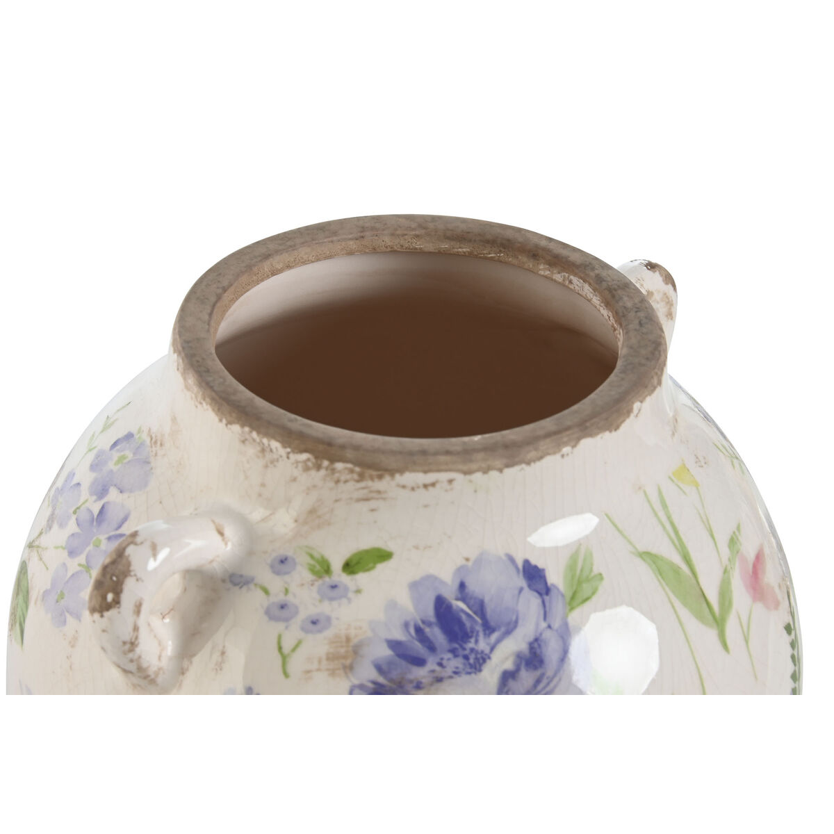 Küýze Home ESPRIT Ak Köp reňkli gyrmyzy keramika 21 x 20 x 16 sm-2