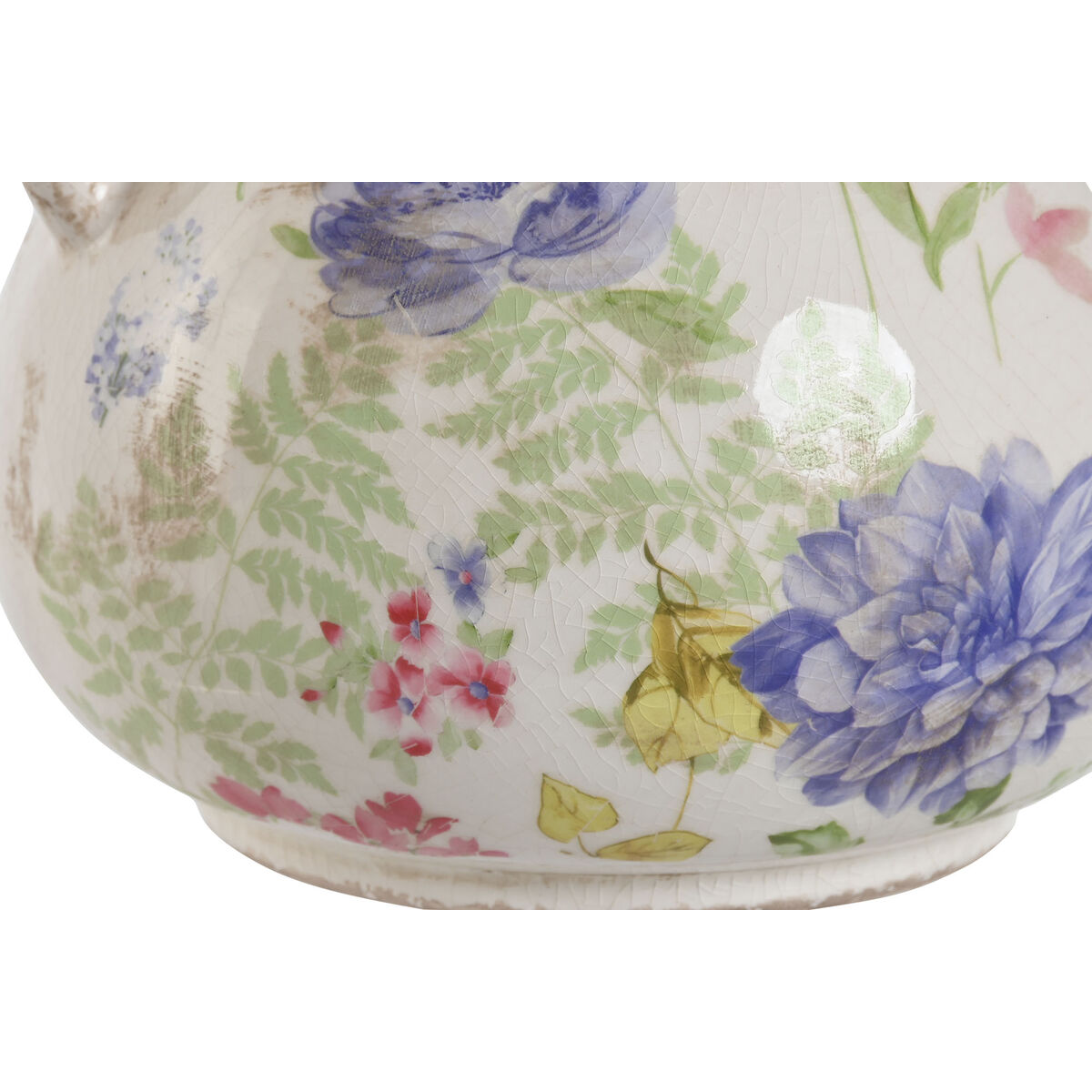 Küýze Home ESPRIT Ak Köp reňkli gyrmyzy keramika 21 x 20 x 16 sm-3