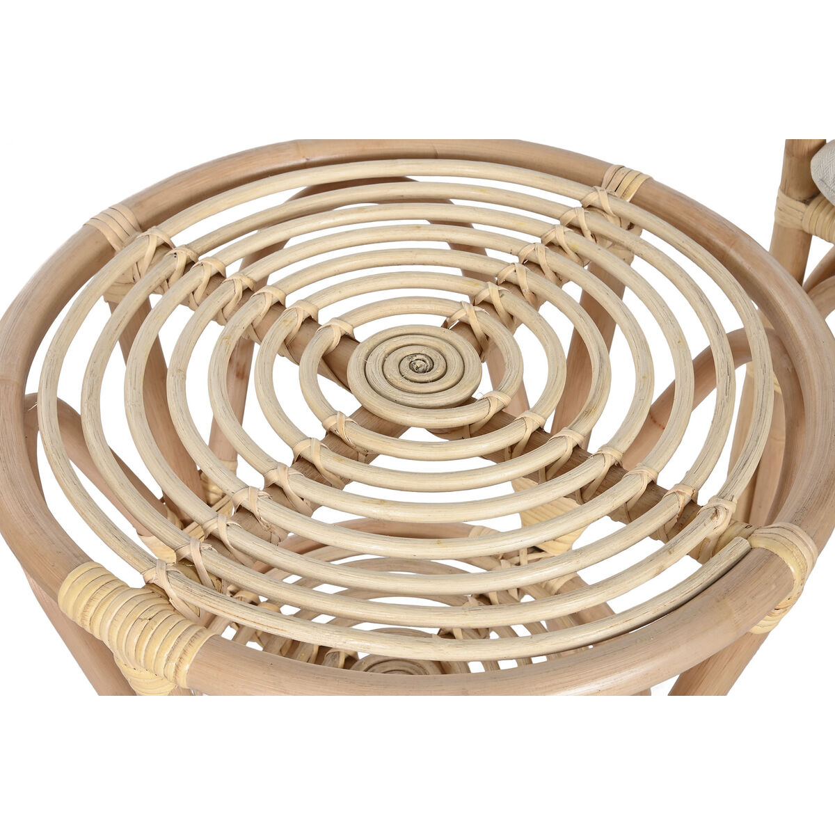 Tisch und 2 Stühle Home ESPRIT Weiß Natur 50 x 50 x 50 cm-6