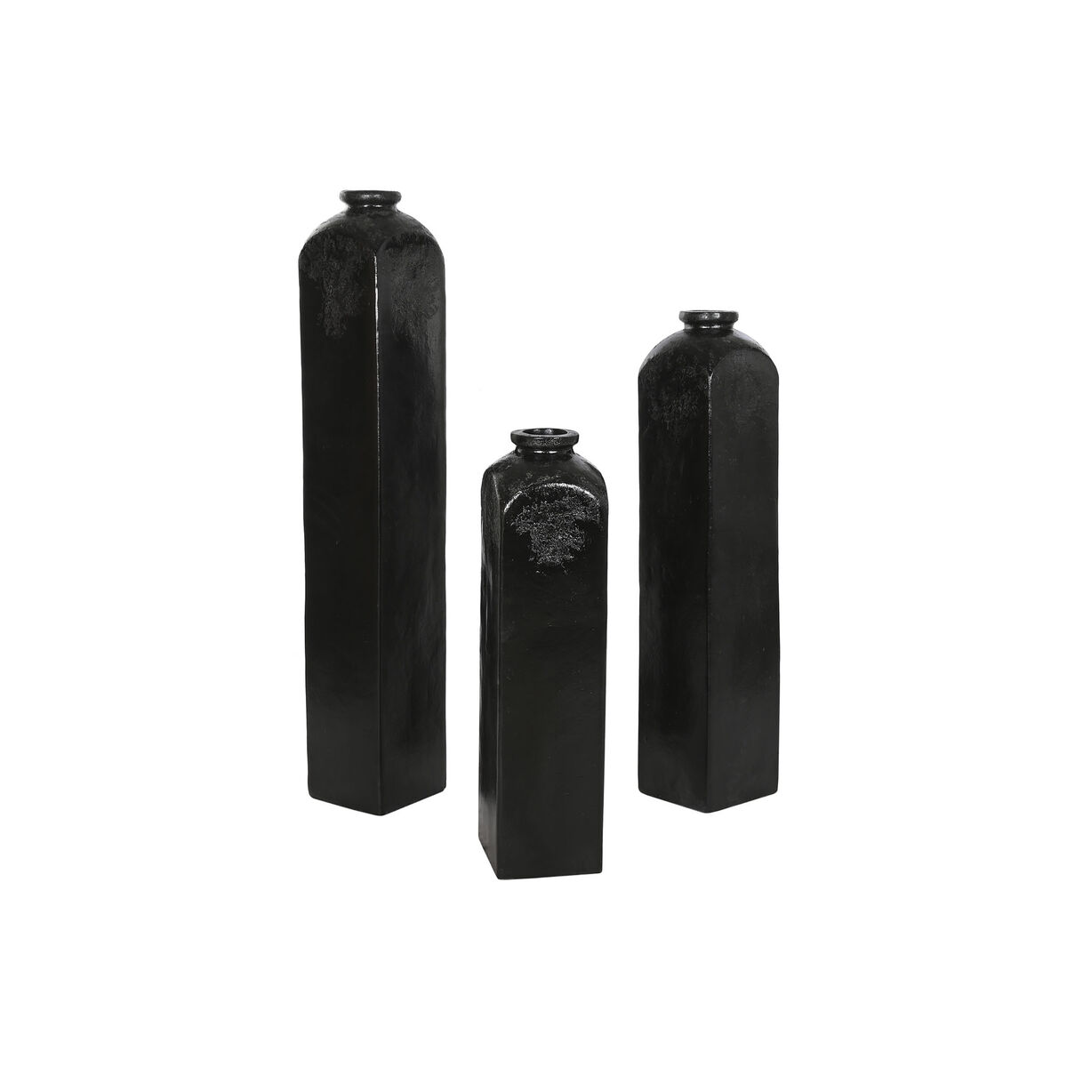 Jug Home ESPRIT Black Terracotta 22 x 22 x 120 cm (3 Items)-4