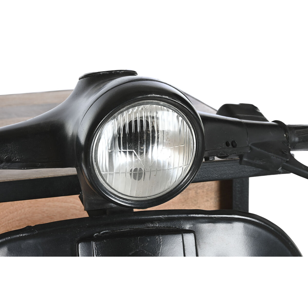 Тумба с ящиками Home ESPRIT Коричневый Чёрный Железо Древесина манго Мотоцикл Loft Изношенный 100 x 68 x 105 cm-7