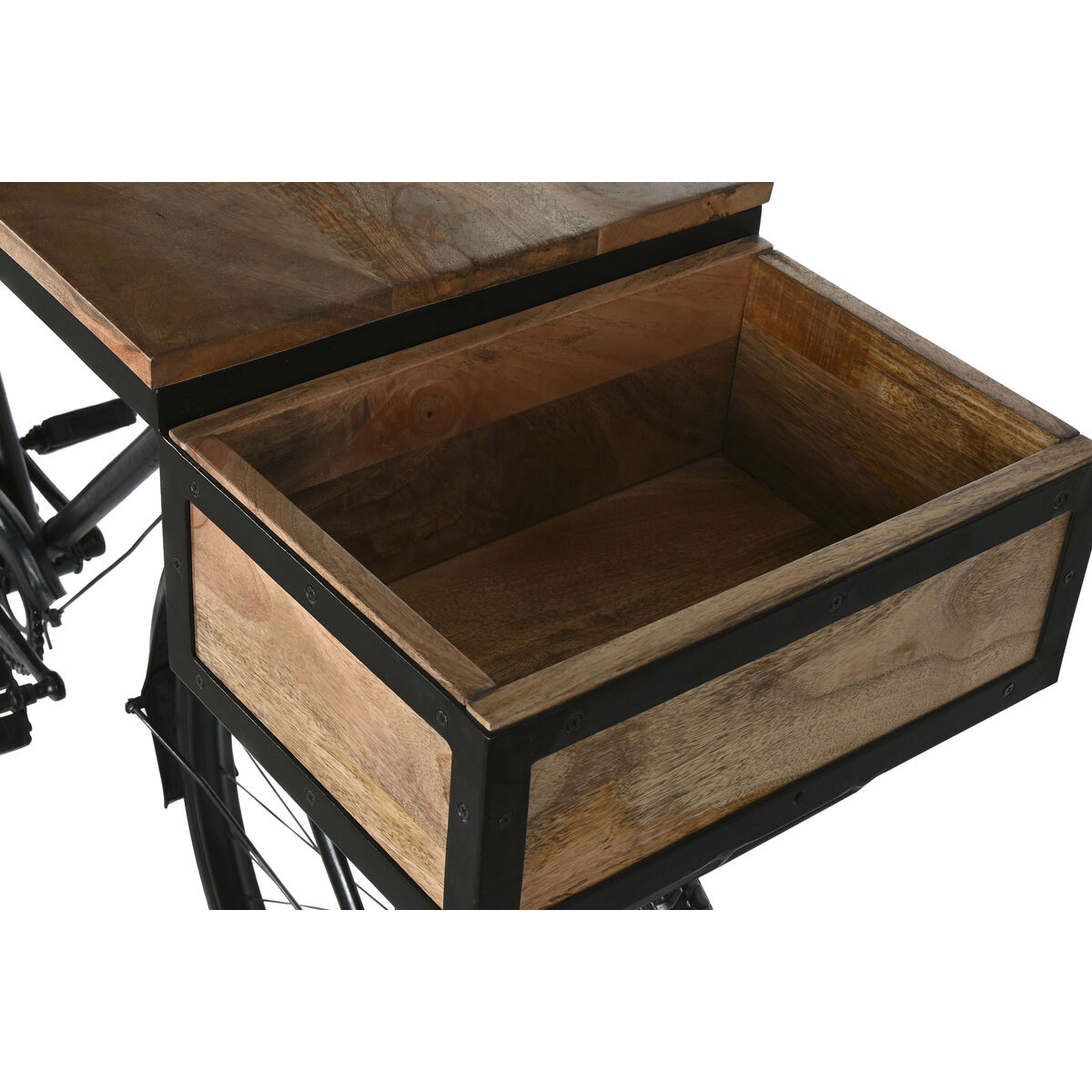 होम ESPRIT कंसोल येलो ब्राउन ब्लैक आयरन मैंगो वुड 195 x 40 x 91 सेमी-6