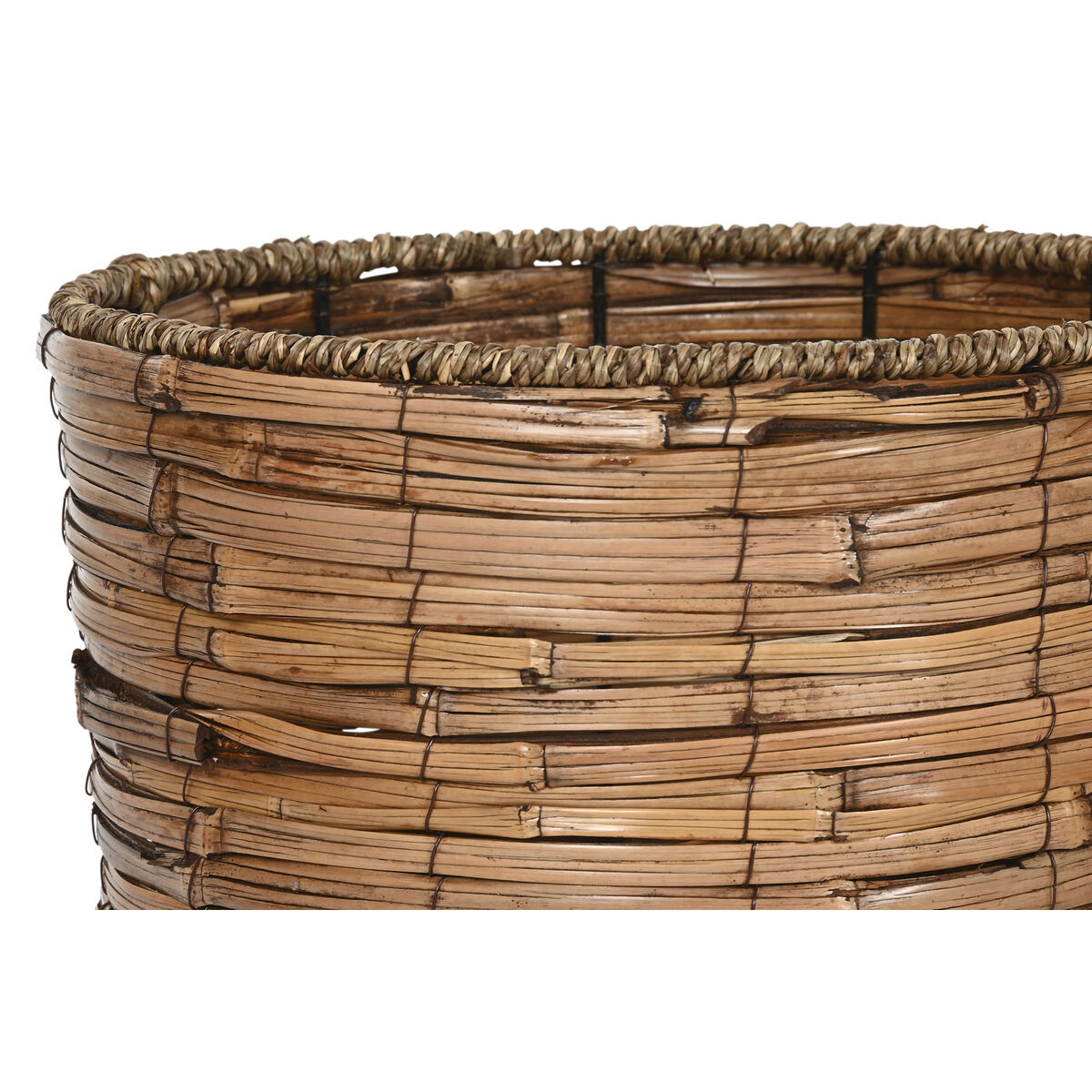 Home ESPRIT Brown Metal Rattan Tropical 31 x 31 x 27 cm-3