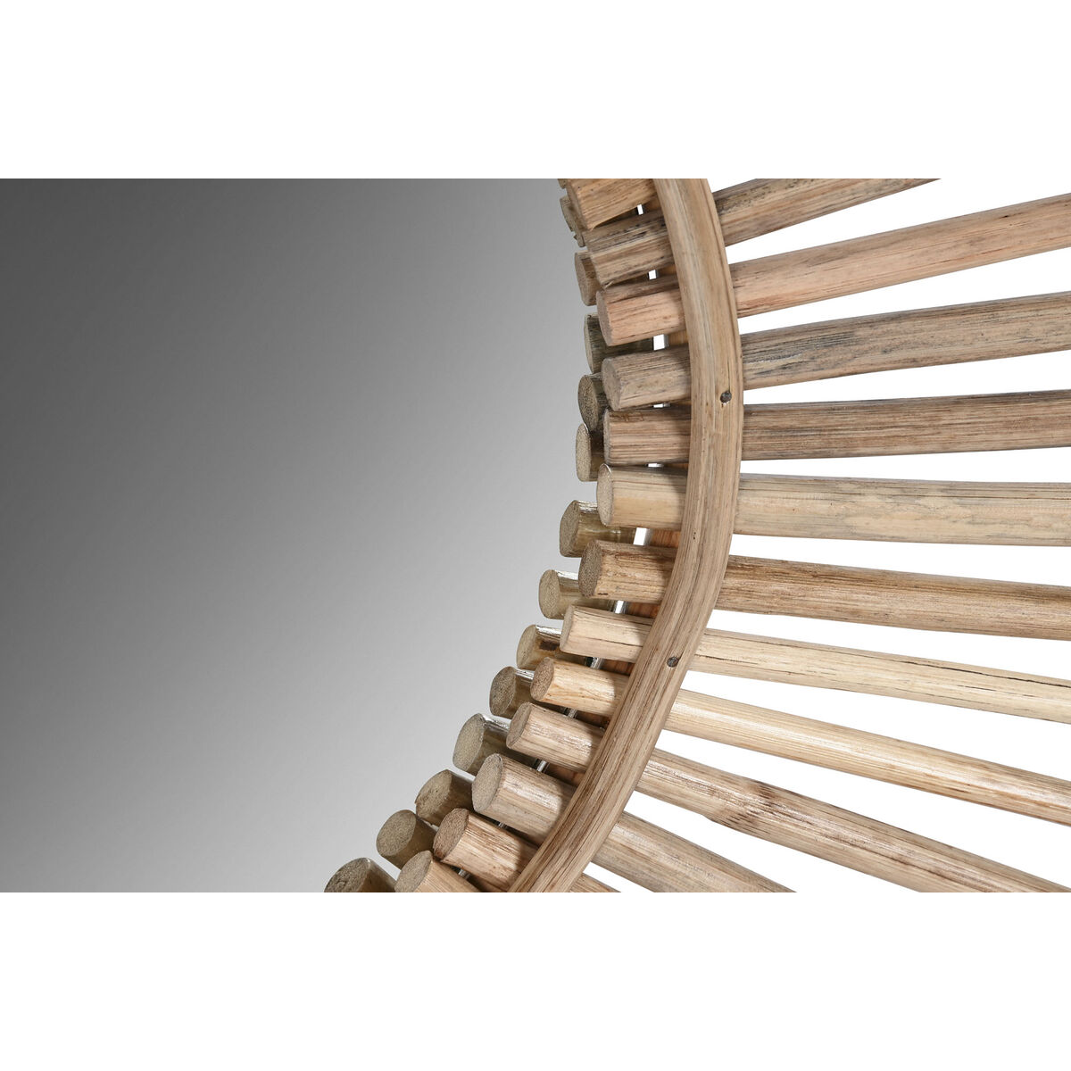 Настенное зеркало Home ESPRIT Натуральный Бамбук ротанг 120 x 2 x 120 cm-2