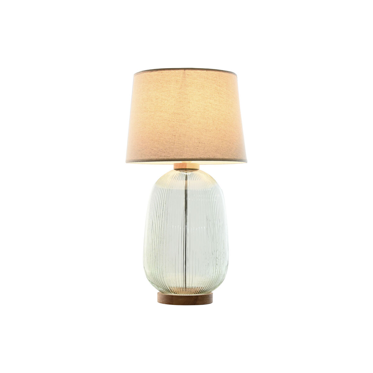 Үстел шамы Home ESPRIT Жасыл сарғыш ағаш шыны 50 W 220 V 32 x 32 x 61 см-5