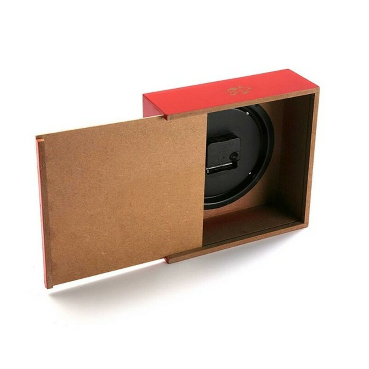 Настольные часы Versa Красный Деревянный Vintage 10 x 23 x 23 cm-2