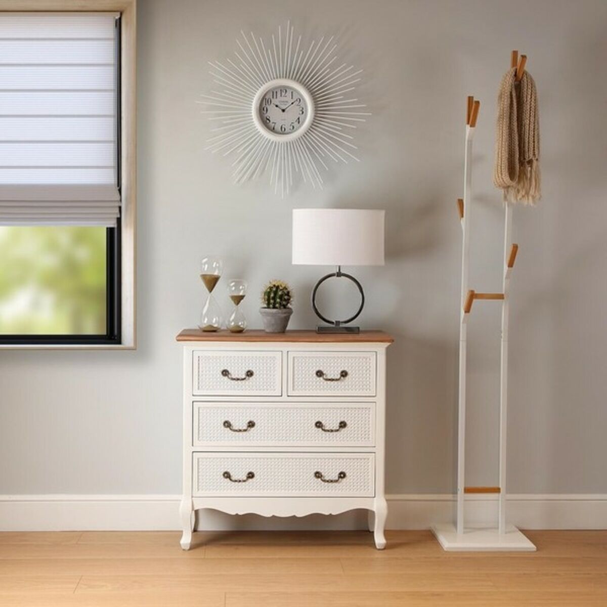 Настенное часы Versa VS-20460113 Металл Деревянный MDF 68 x 6,5 x 68 cm-2