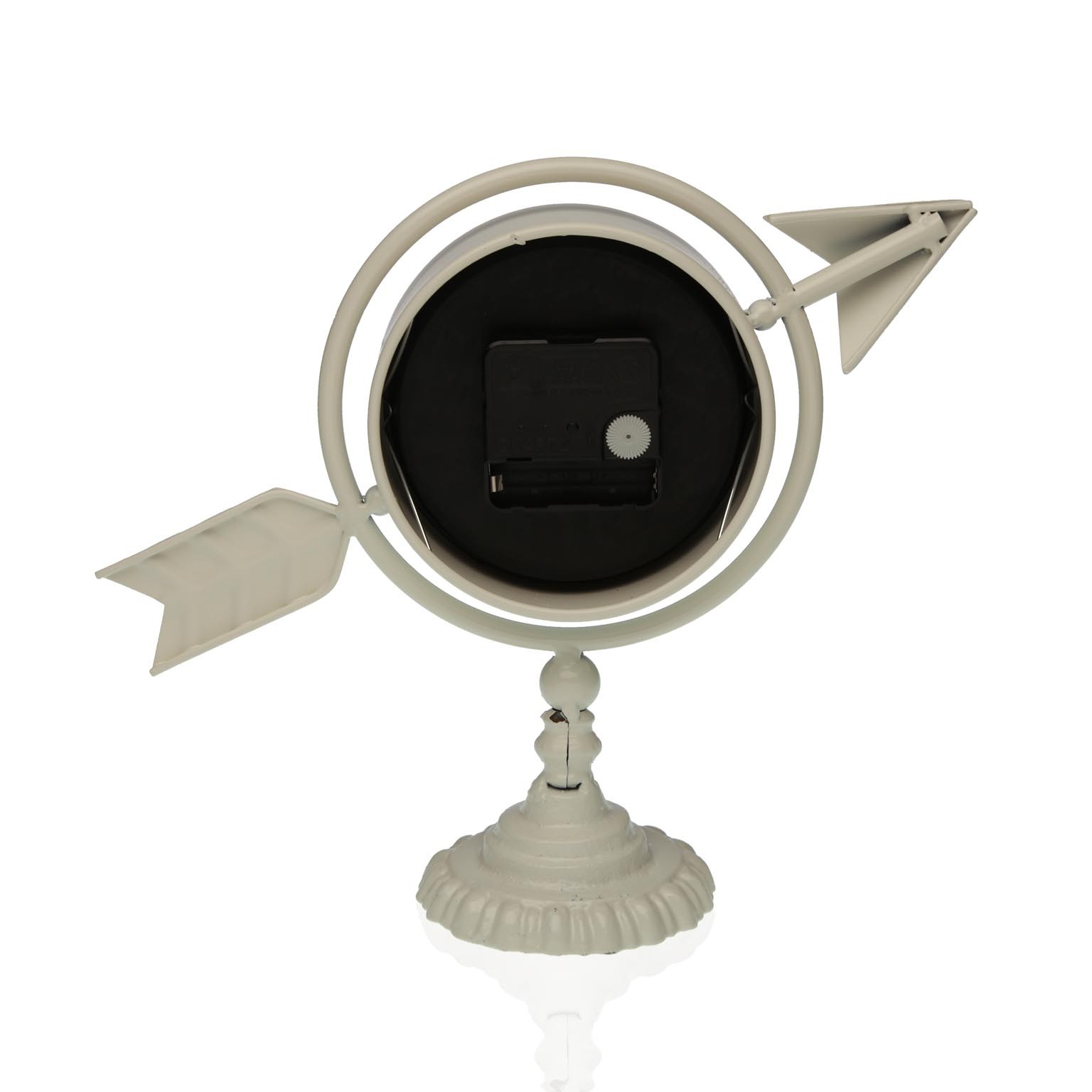 Versa Desk Clock White Full Boom Metal (23 x 16 x 8 cm)-2