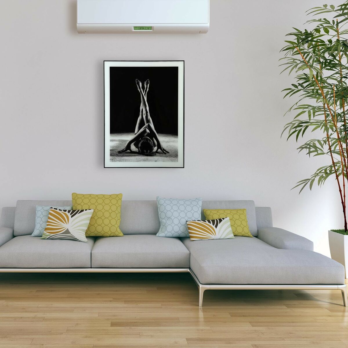 Картина Versa Силуэты Стеклянный полистирол (60 x 2 x 80 cm)-4