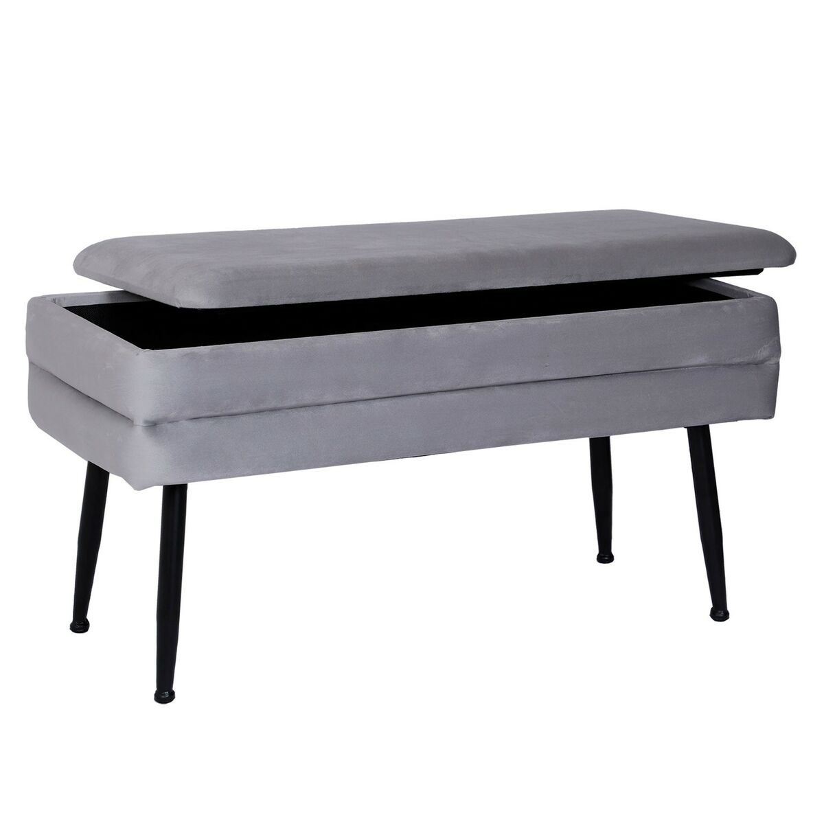 Ноги кровати Versa Светло-серый Металл полиэстер Сосна Деревянный MDF (42 x 37,5 x 79,5 cm)-2