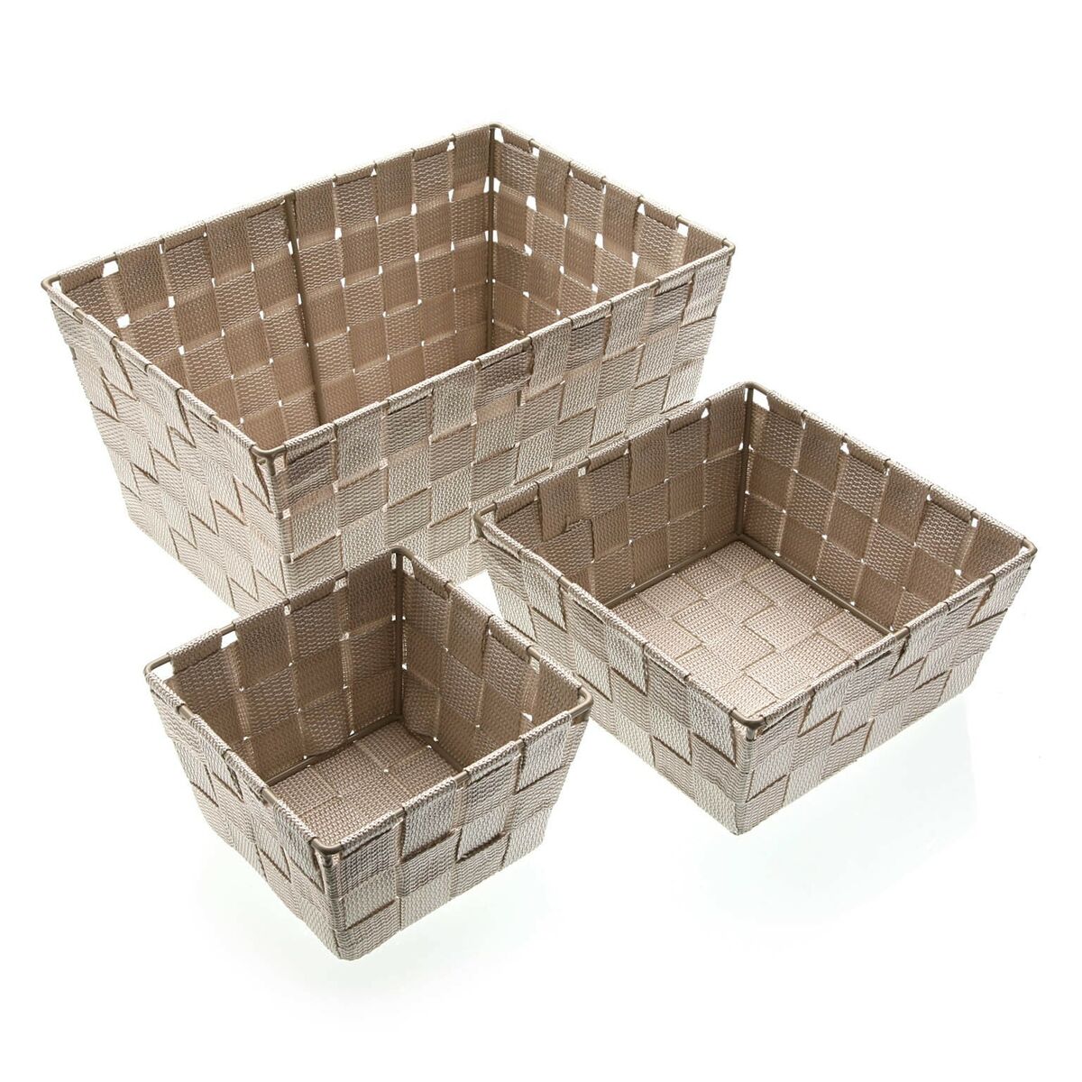 Versatile basket Versa Beige 14 x 9 x 14 cm-2