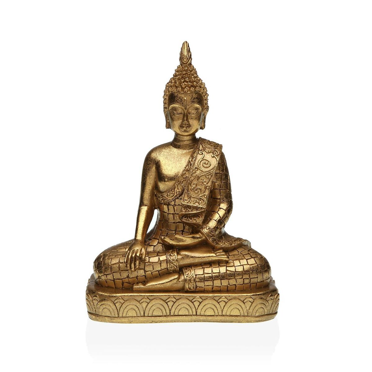 Decorative figure Versa Gilded Buddha 8 x 23 x 15.5 cm Resin