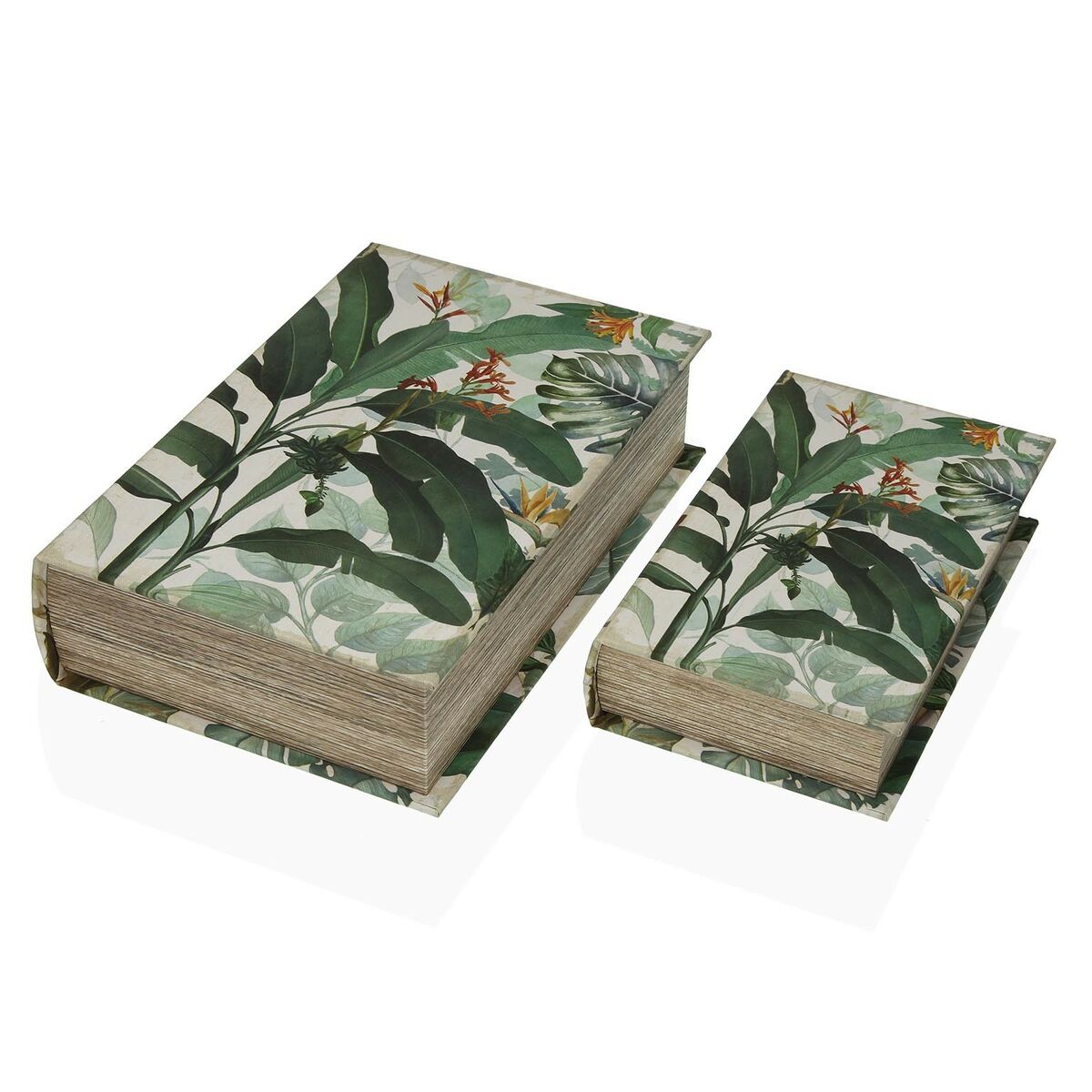 装饰储物柜Versa小册子热带帆布木制MDF 7 x 27 x 18 cm