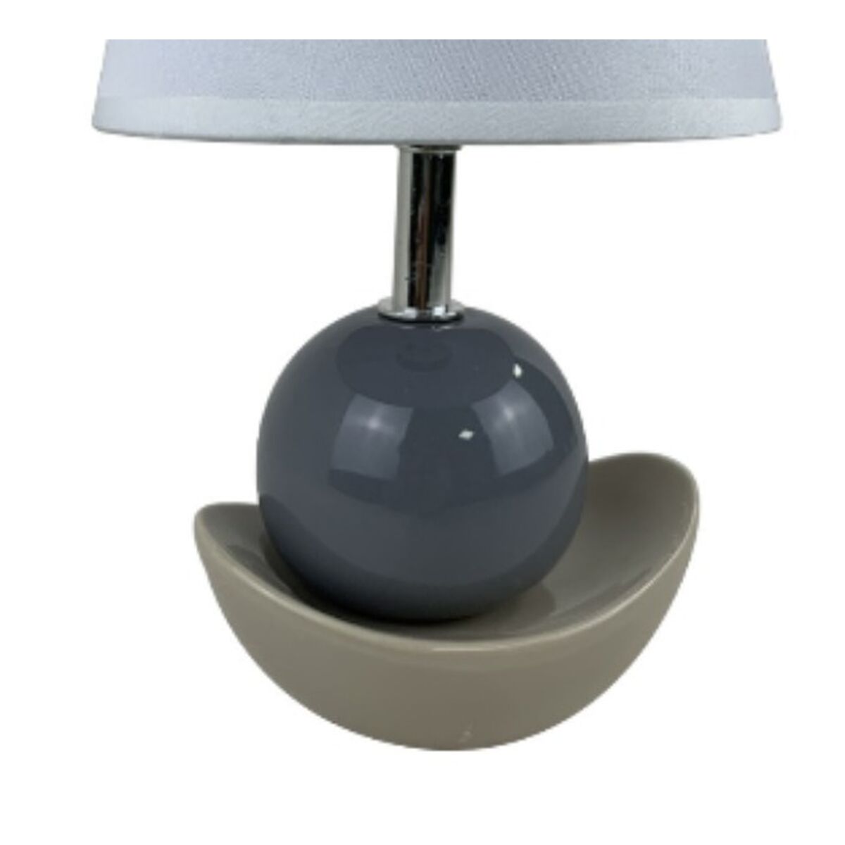 Versa Noela Table Lamp Grey Ceramic 15 x 25 x 12 cm-2