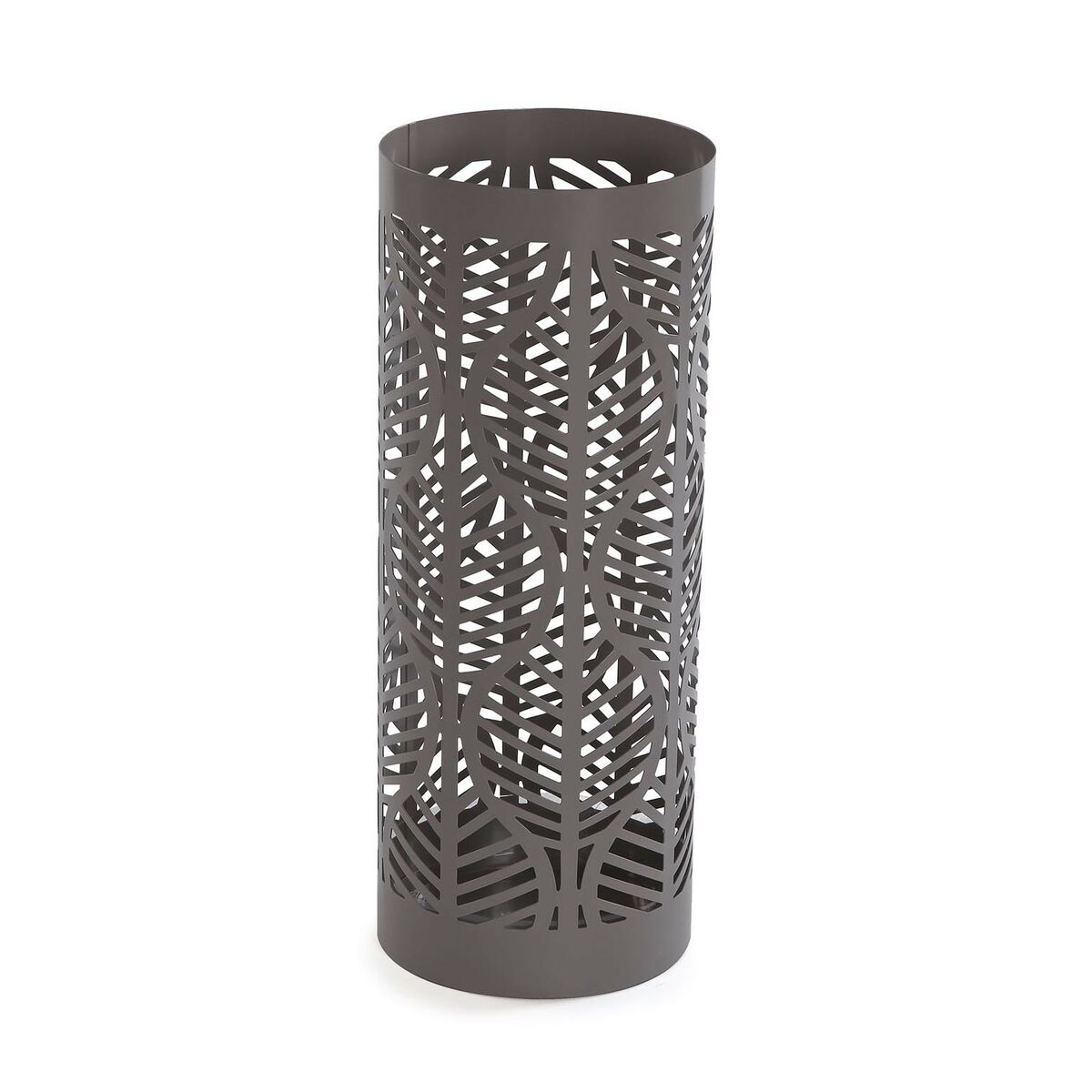 Cesta para as Folhas Versa Ferro Cinza 19 x 49 x 19 cm
