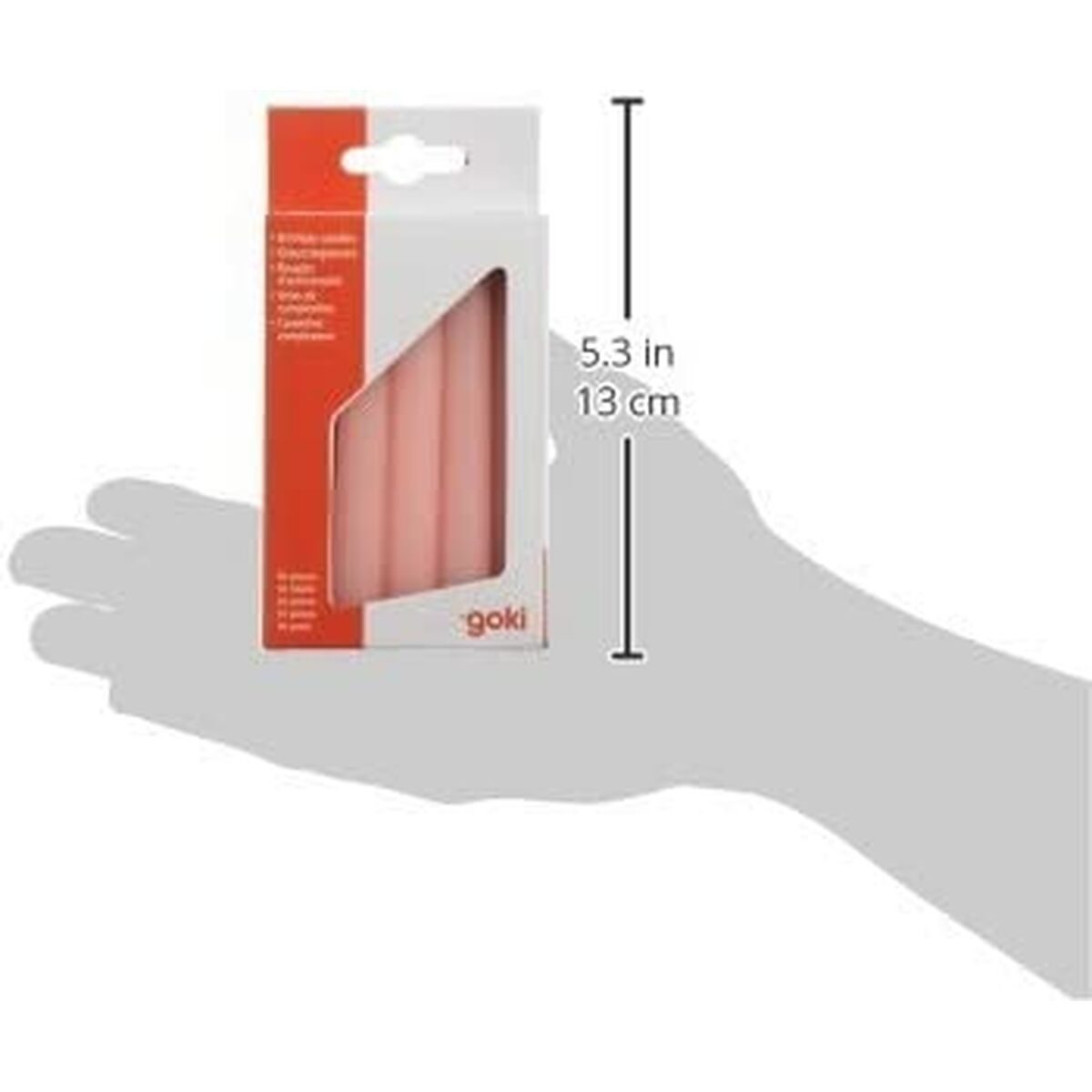 Набор свечей 13 cm Розовый (Пересмотрено C)-2