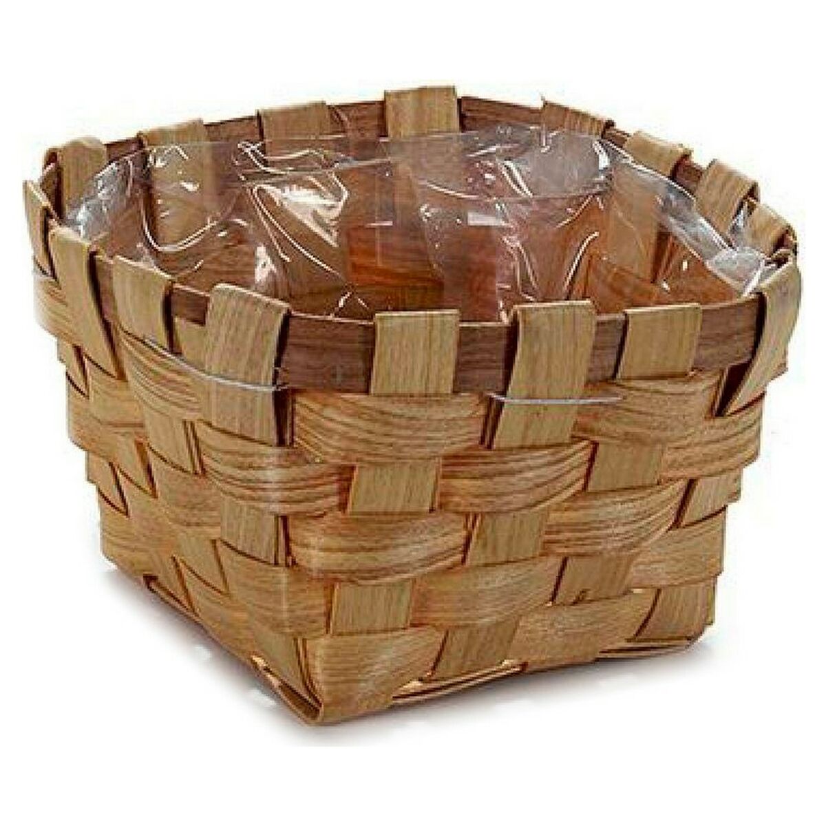 Lata de cana Castanho 18 x 9,5 x 18 cm