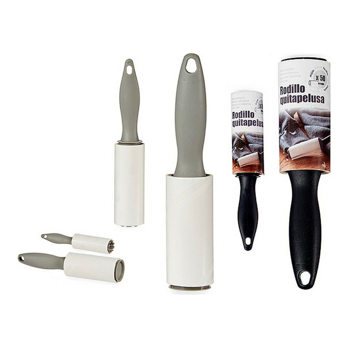 Валик для чистки одежды Чёрный Серый-2