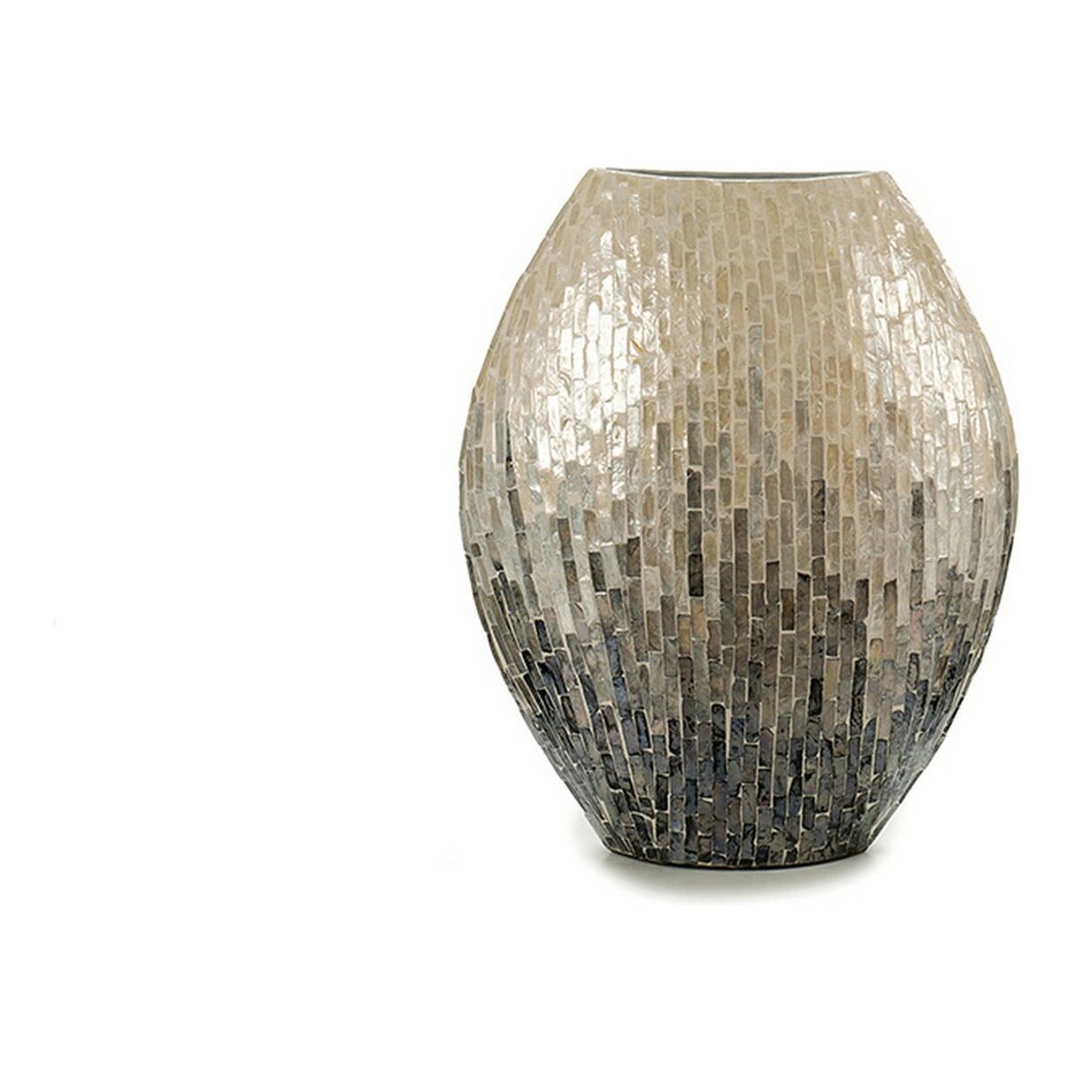 Ағаш құмыра Сұр Перламутр DM (18 x 44,5 x 40 cm)