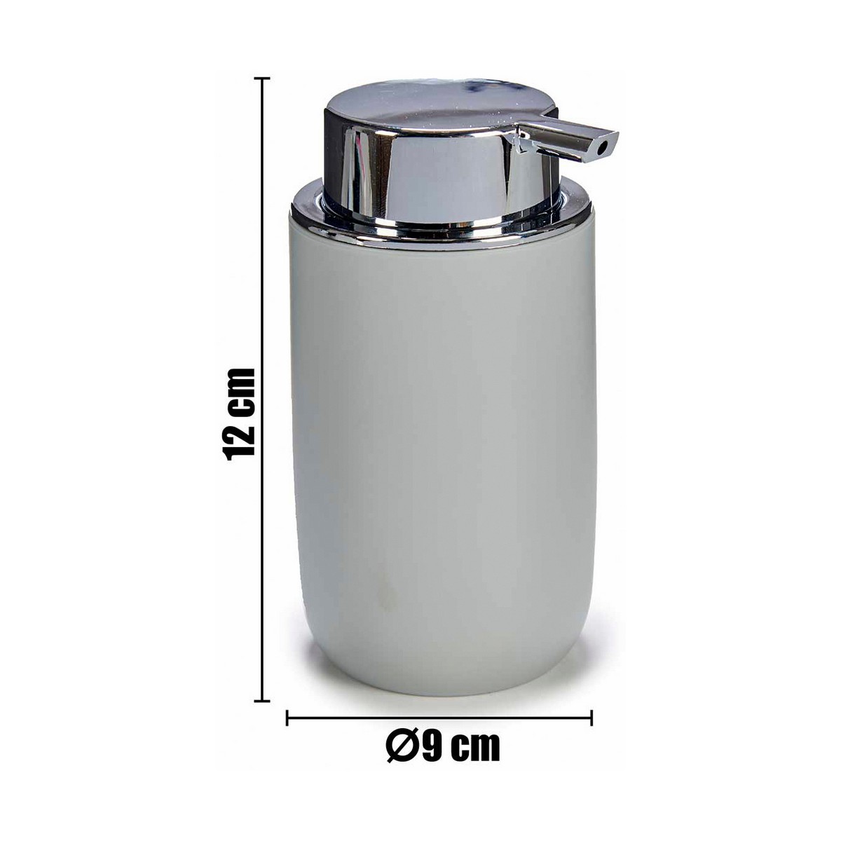 浴室套件不锈钢灰色聚丙烯（4件物品）-3