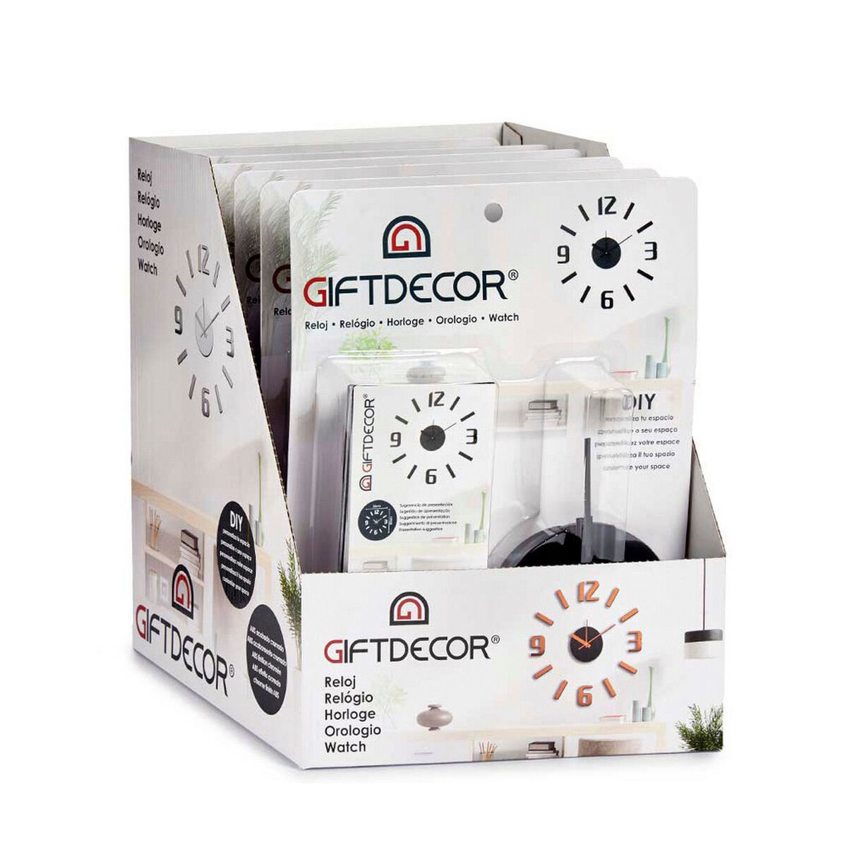 Настенное часы Клейкий ABS Ø 35 cm-4