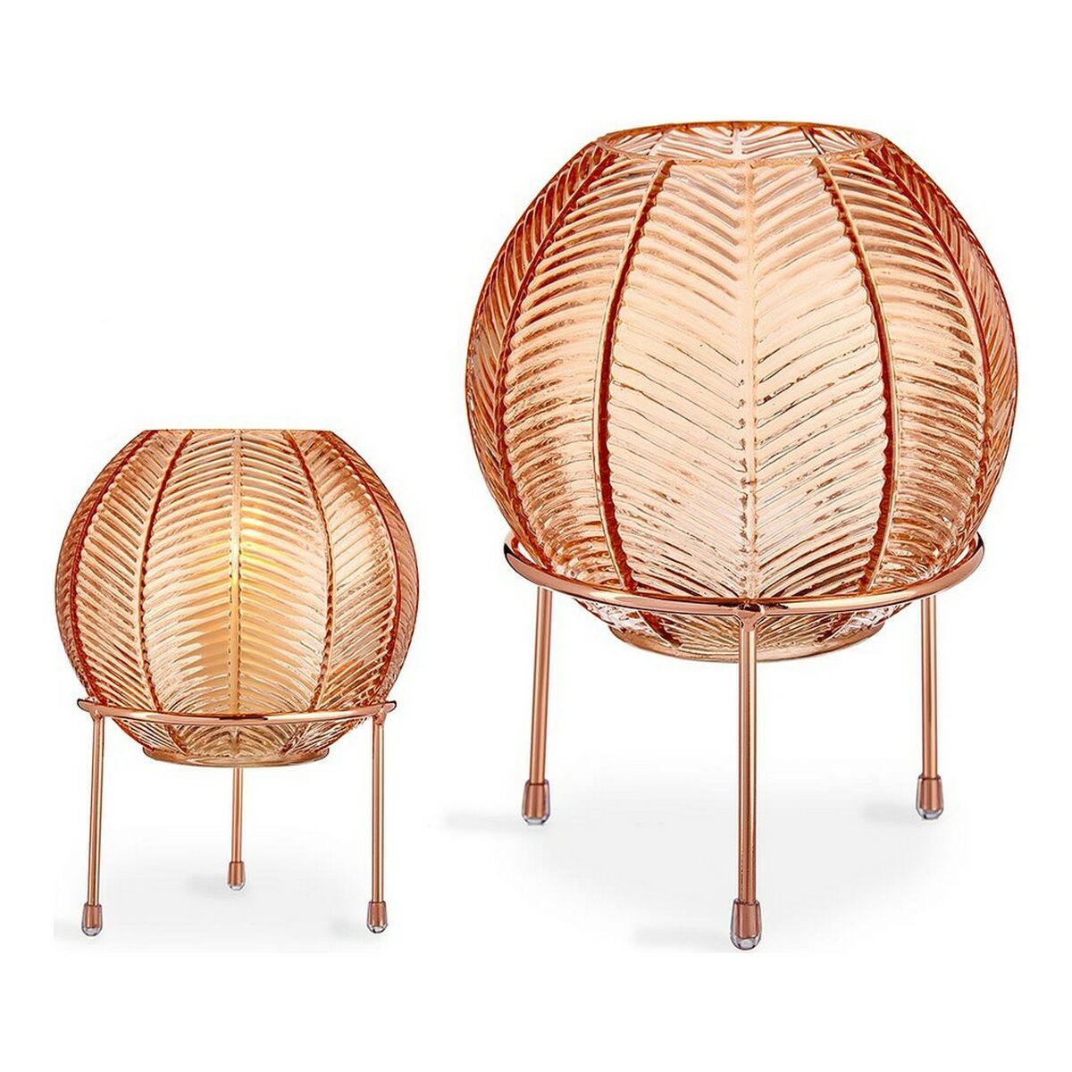 Küýze amber käse Metal aýna (14,5 x 19,5 x 14,5 sm)-2