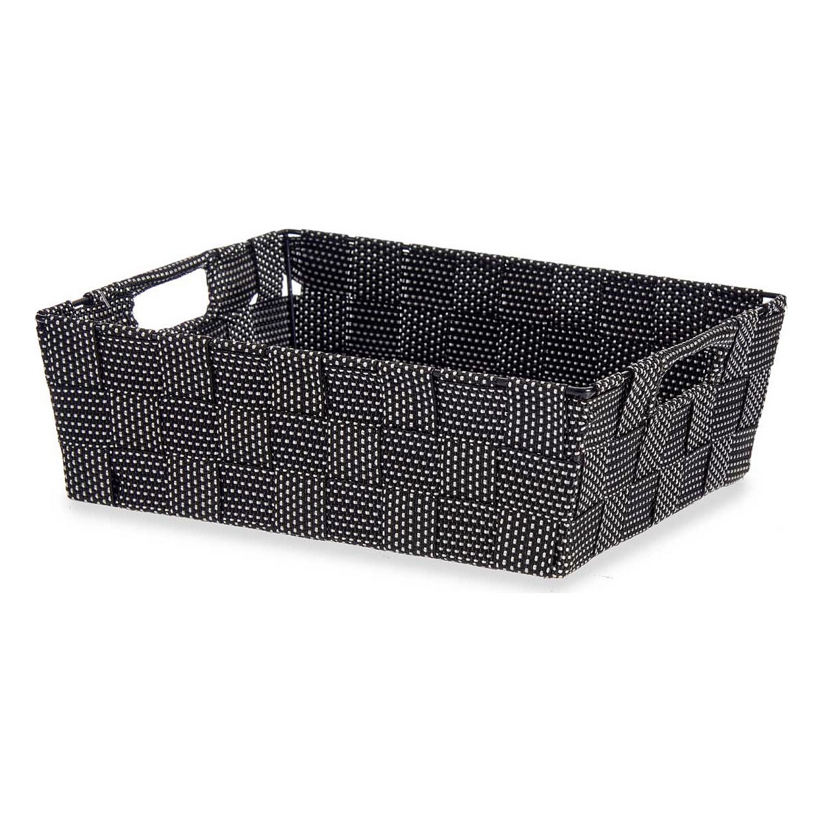 Basket Black Fabric 23 x 8 x 27 cm-3