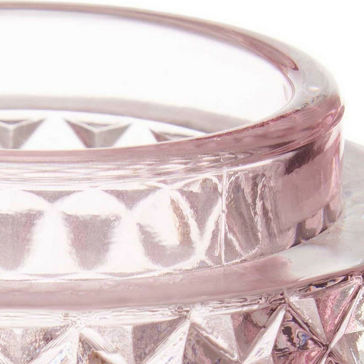 Подсвечник 9 x 8,8 x 9 cm Розовый Cтекло-2
