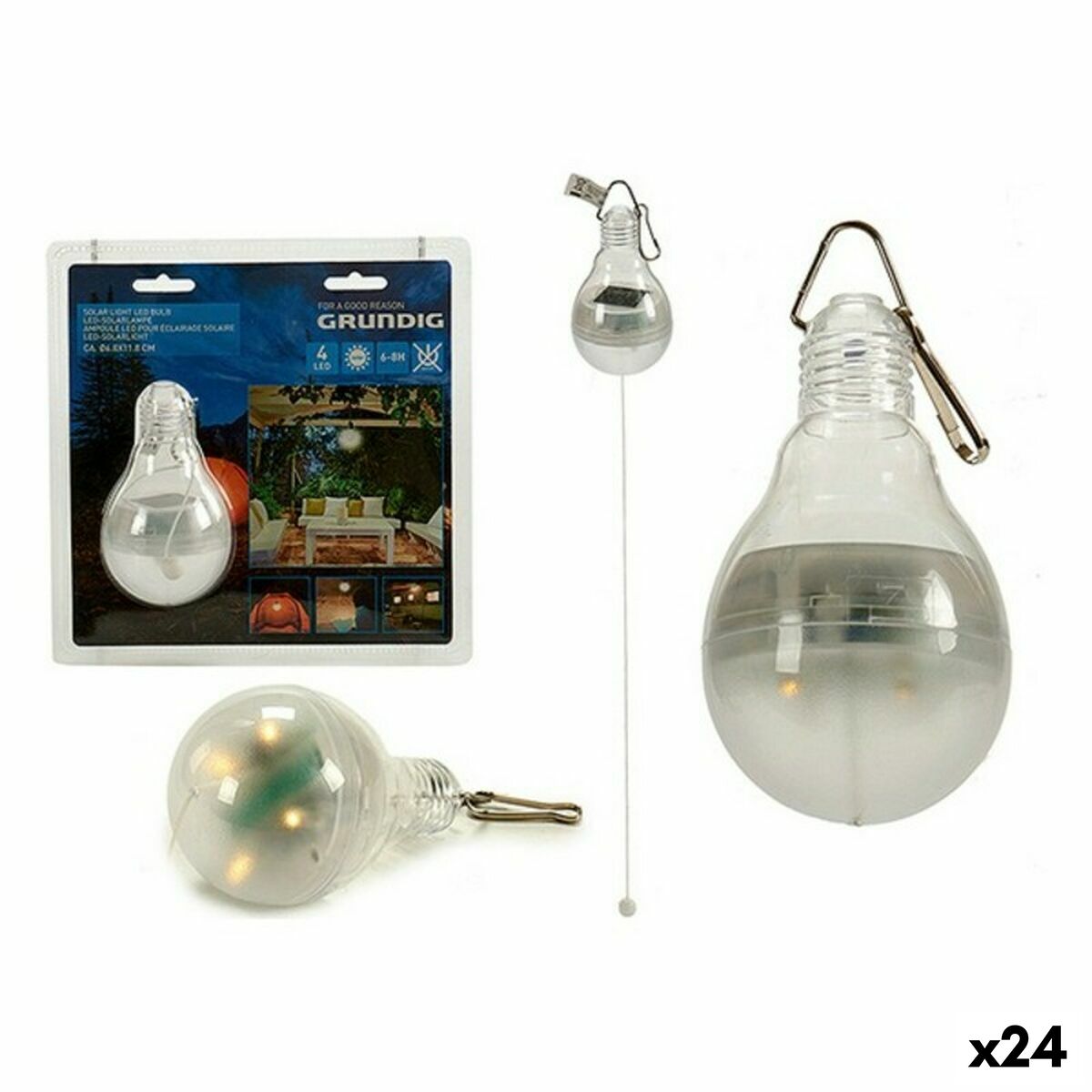 Светодиодная лампочка Grundig Солнечный светильник (7 x 12 x 7 cm) (24 штук)-2