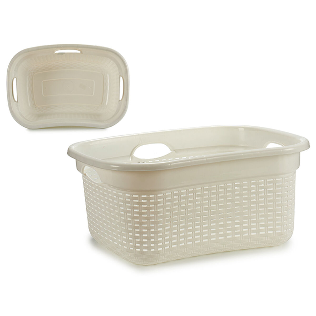 Cestino Plastica Bianca 25 L 42,5 x 25,5 x 63,5 cm (12 pezzi)-3