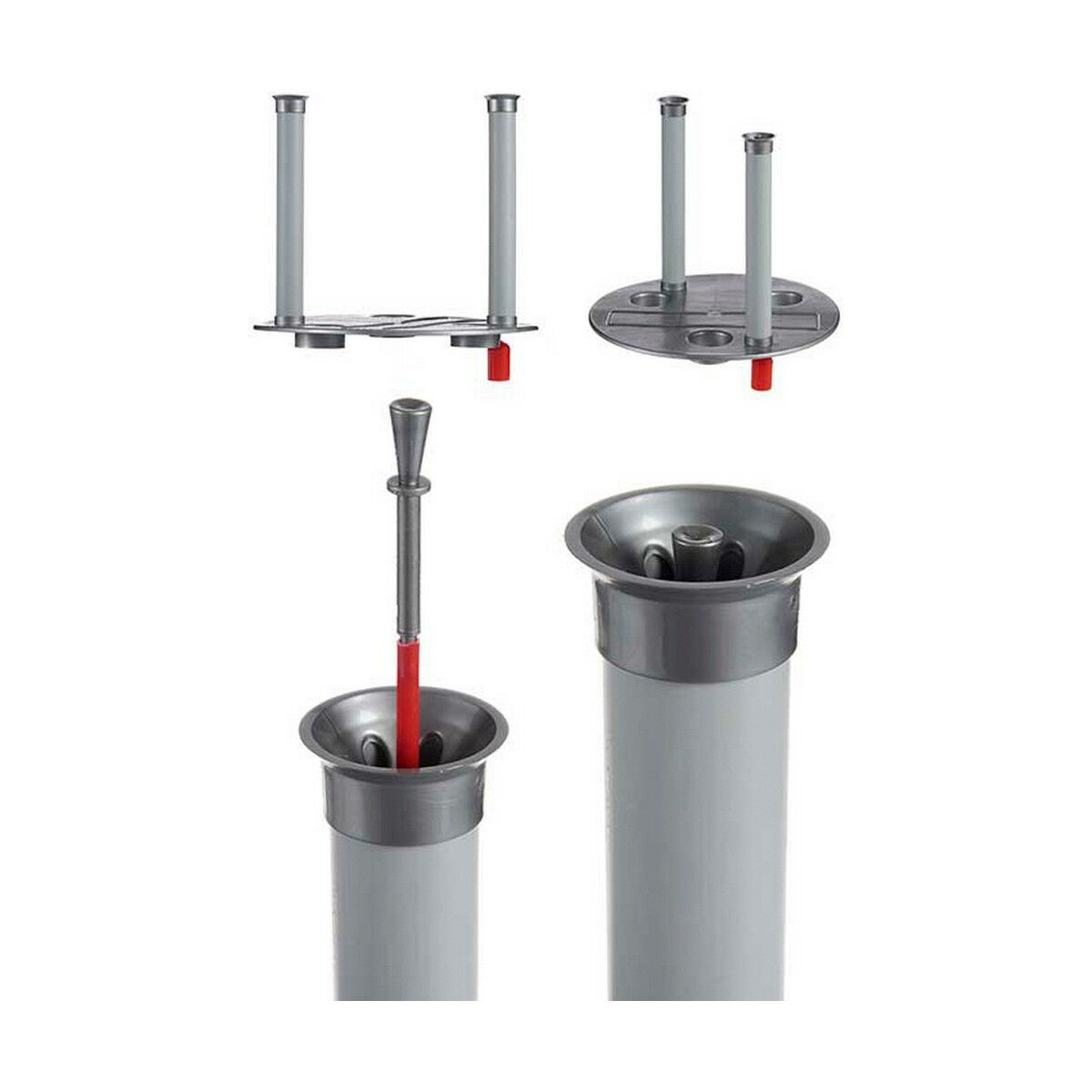 Горшок с автополивом Белый полипропилен (2 штук) (38 x 37,5 x 38 cm)-3