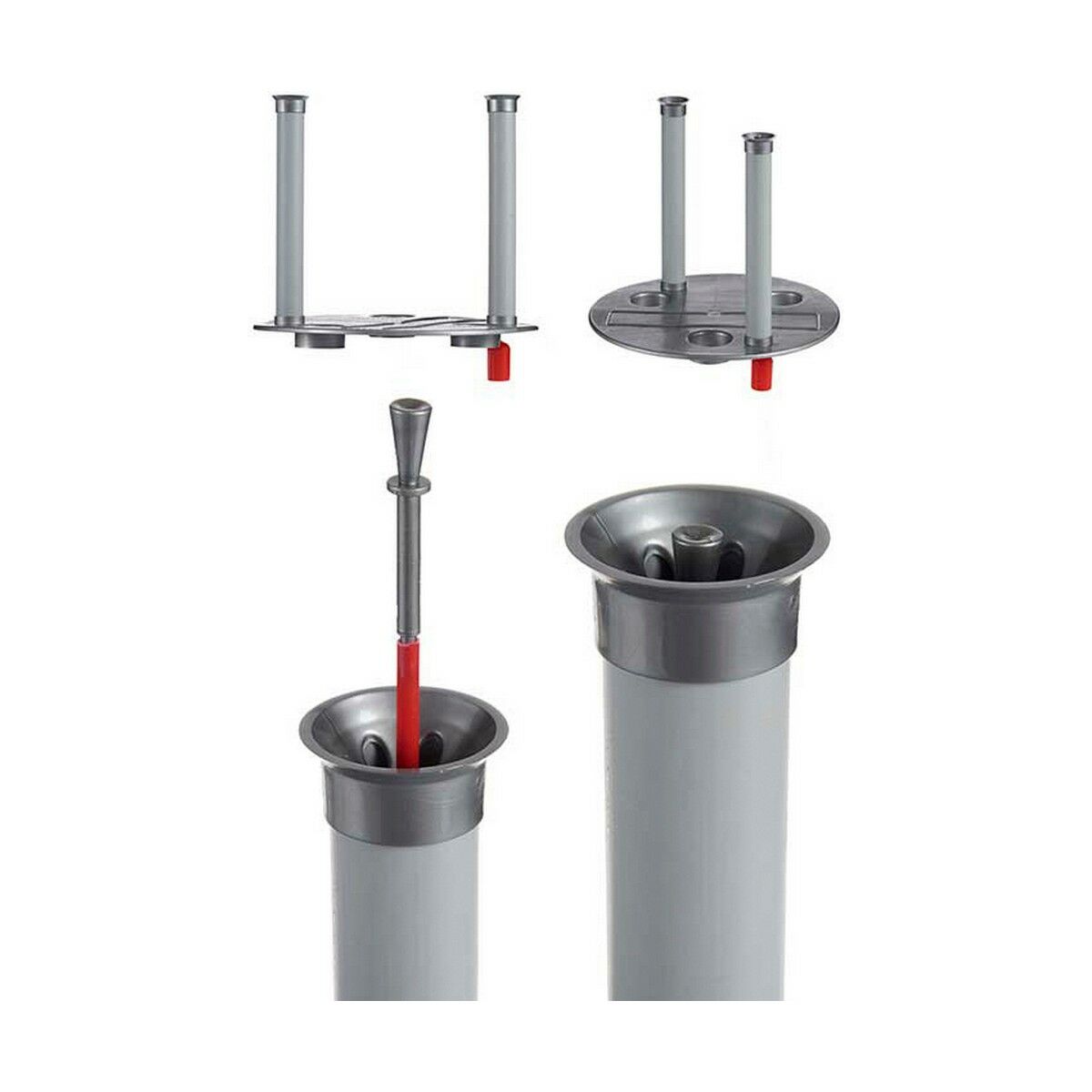 Горшок с автополивом Серебристый полипропилен (2 штук) (38 x 37,5 x 38 cm)-3