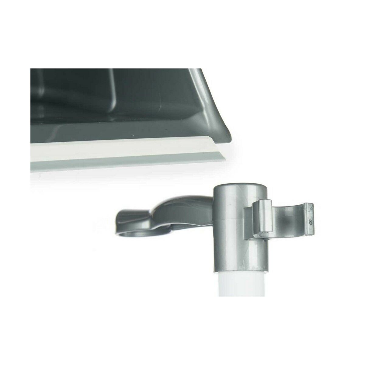 Набор для уборки Метла и совок Серебристый Пластик (12 штук)-3