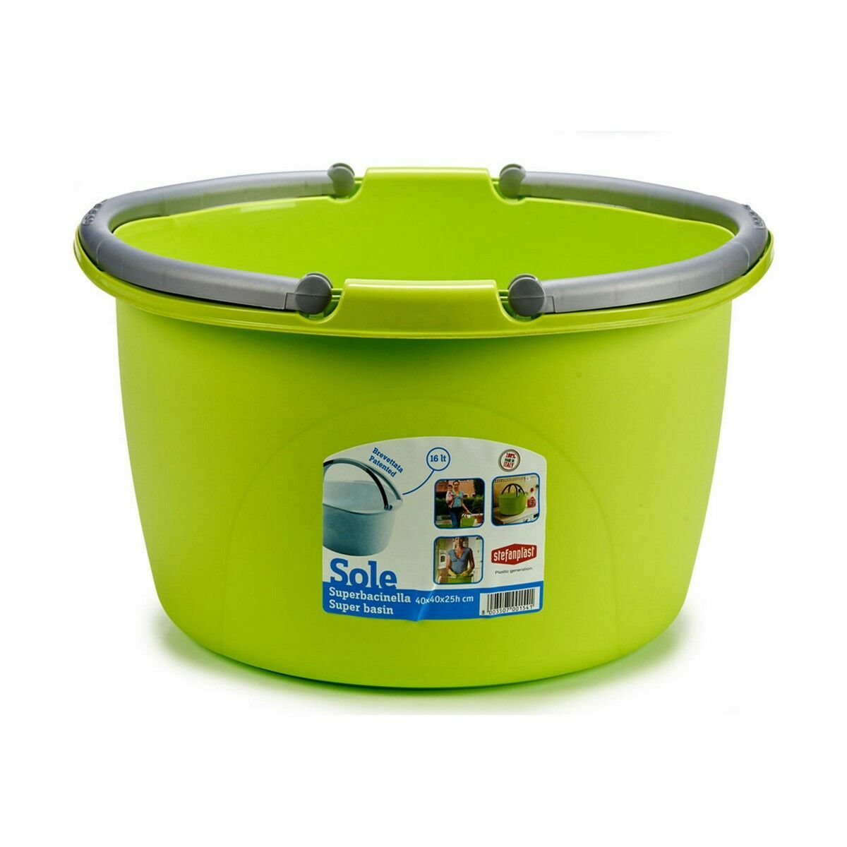 Универсальная корзина Stefanplast Пластик 16 L 39 x 22 x 39 cm С ручками (30 штук)-3