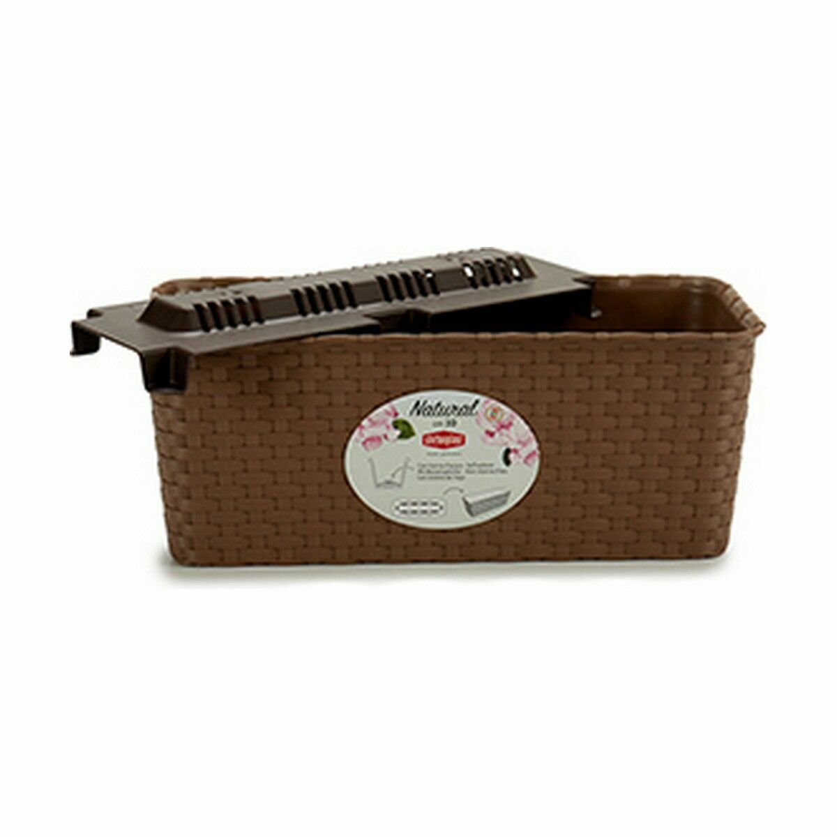 Наружный ящик для растений Stefanplast Коричневый PVC 13 x 11 x 28,5 cm (12 штук)-3