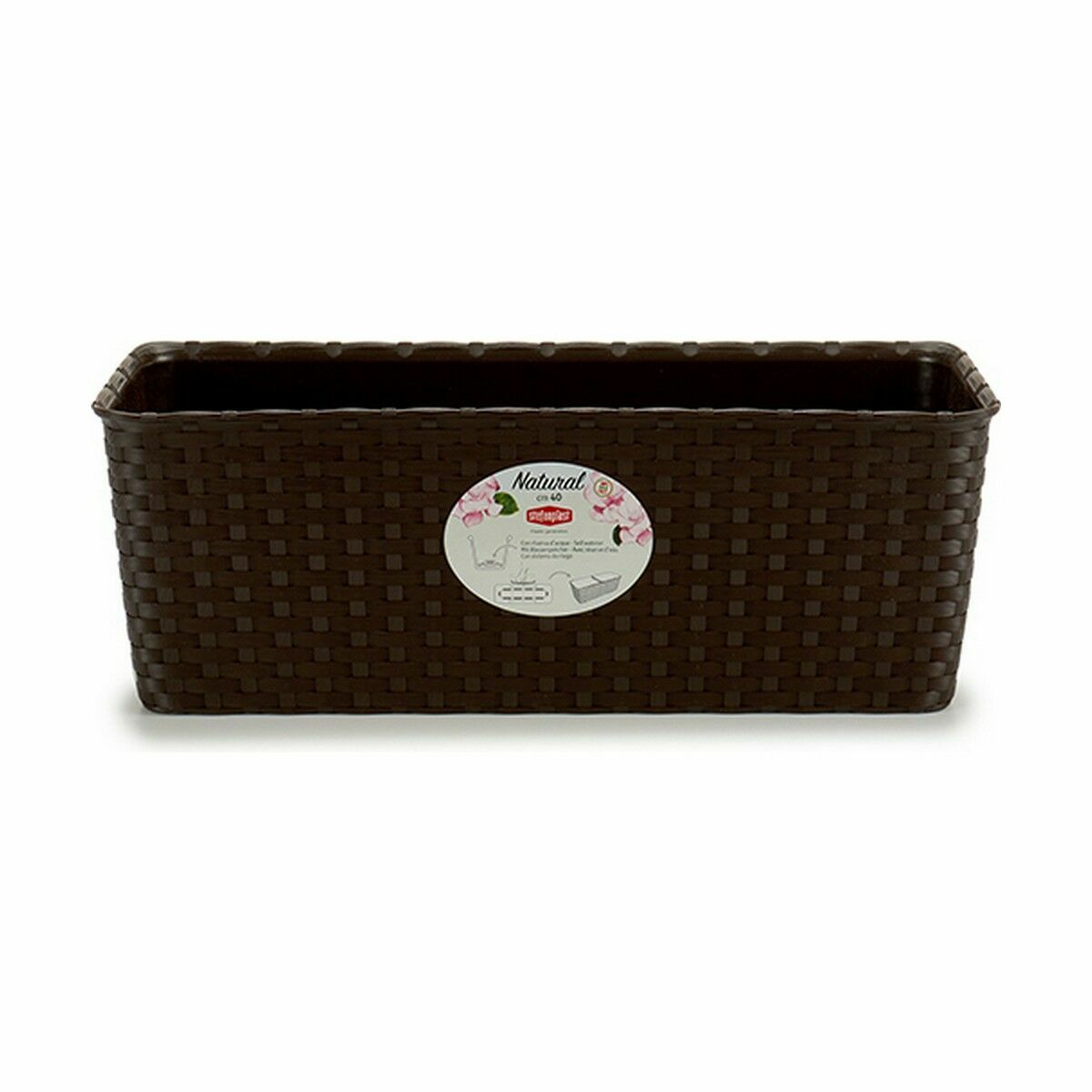 Stefanplast Outdoor Plant Box Plastic 39 x 13.5 x 15.5 cm (12 pieces)-2