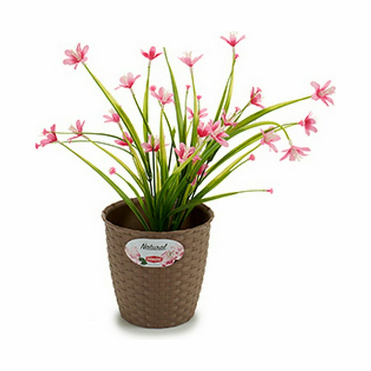 Support pour pot de fleurs Stefanplast en plastique marron 14 x 13 x 14 cm (12 pièces)-3
