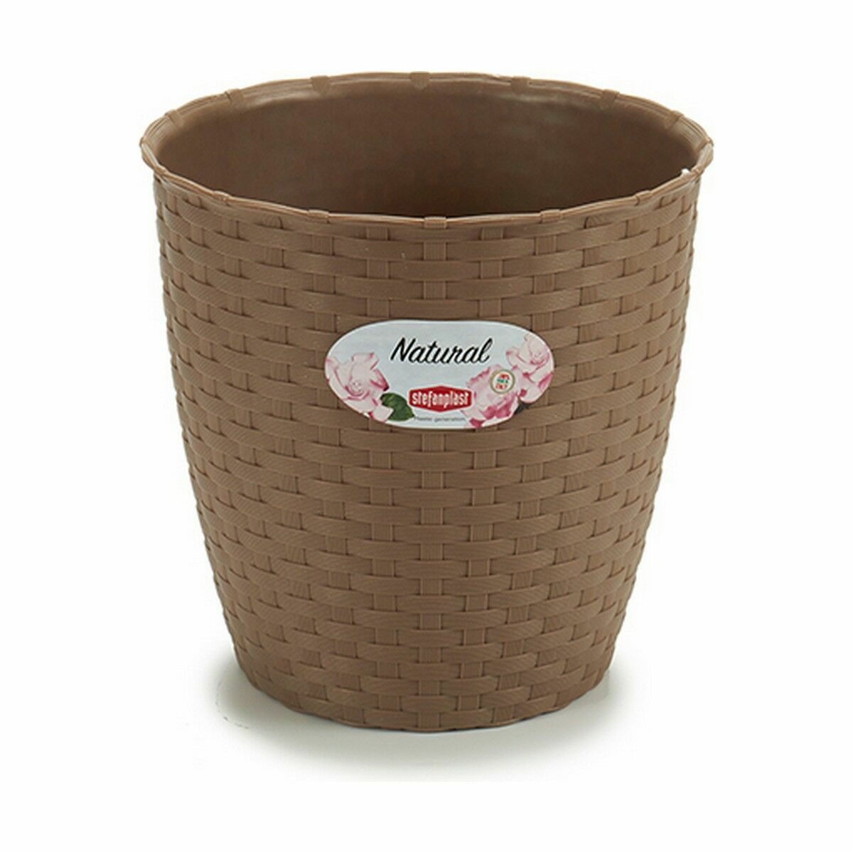 Stefanplast Flower Pot Stand Brown Plastic 19 x 17.5 x 19cm (12 pieces)-2
