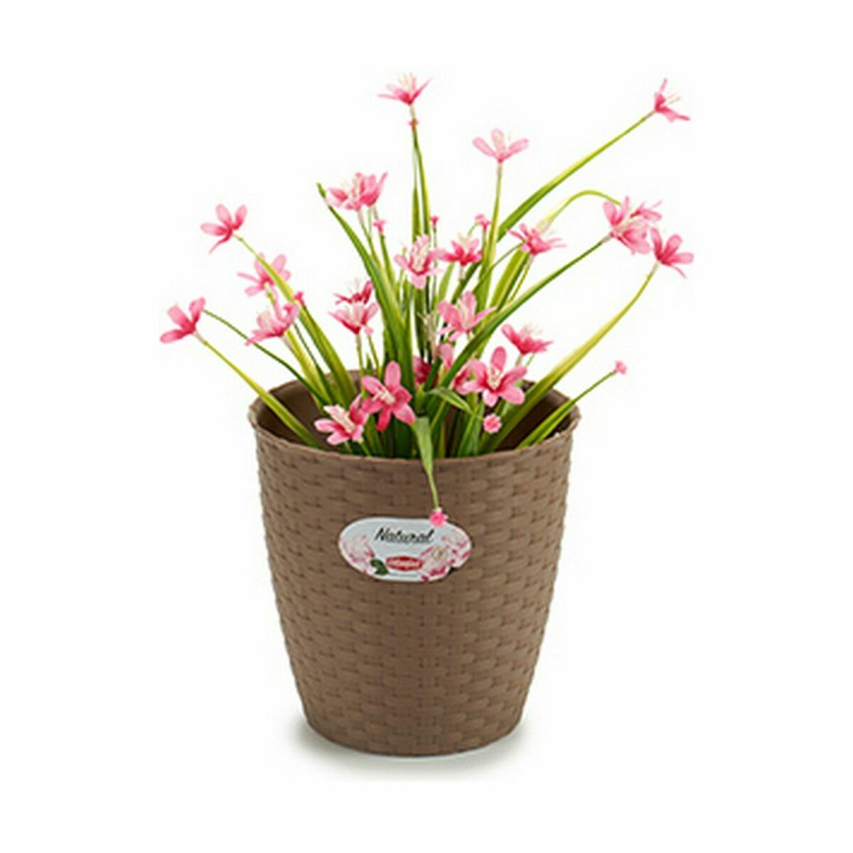 Stefanplast Flower Pot Stand Brown Plastic 19 x 17.5 x 19cm (12 pieces)-3