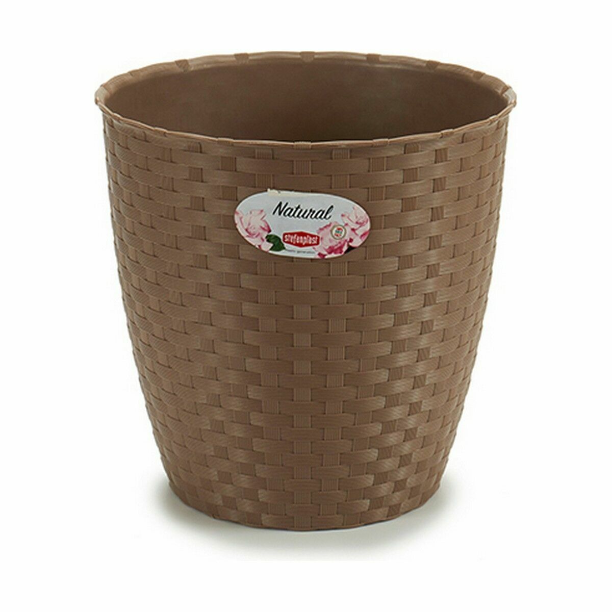 Stefanplast Flower Pot Stand Brown Plastic 24 x 22.5 x 24 cm (6 pieces)-2
