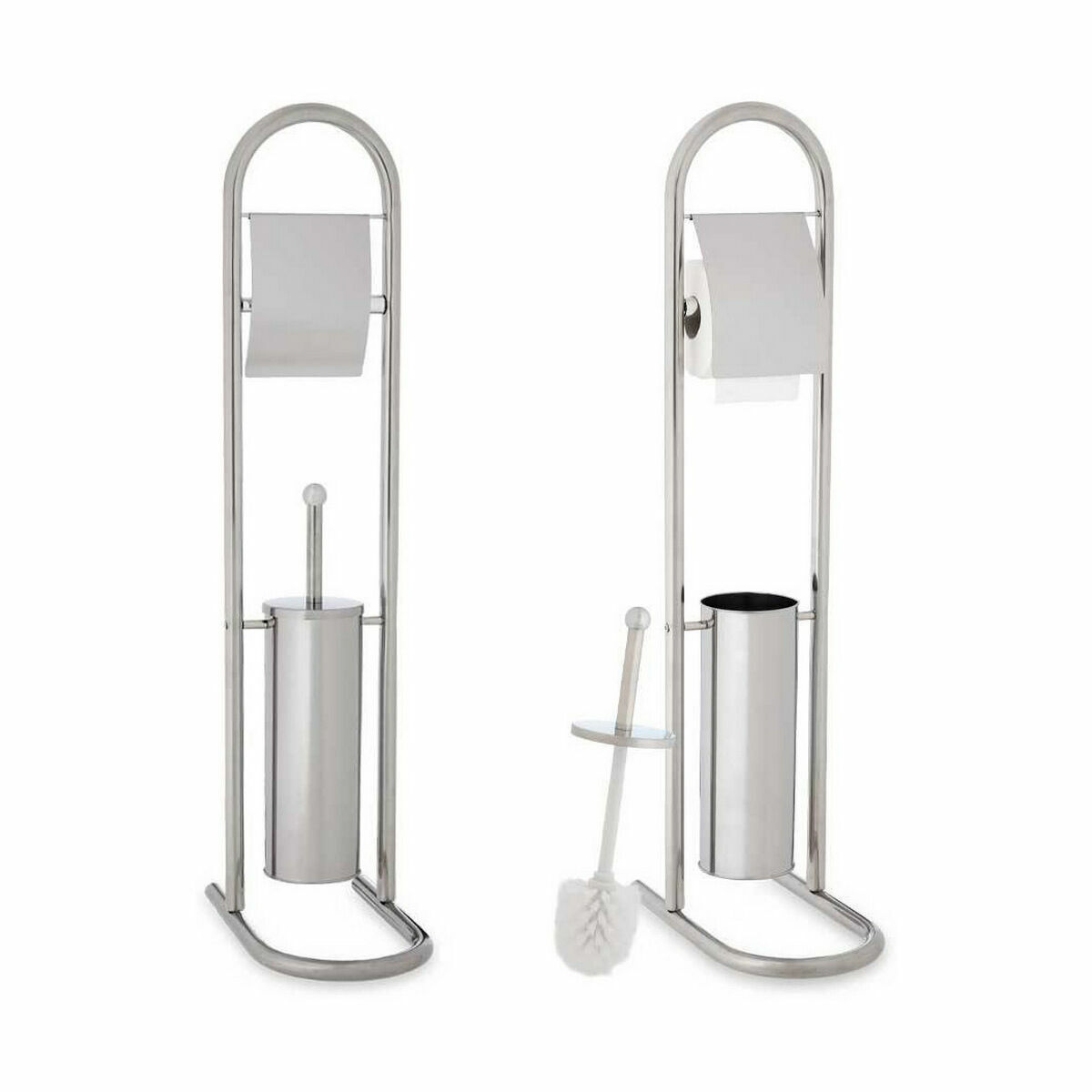 带有黄蜂的卫生纸支架Silver Steel 17.5 x 29 x 80 cm （4件）-3