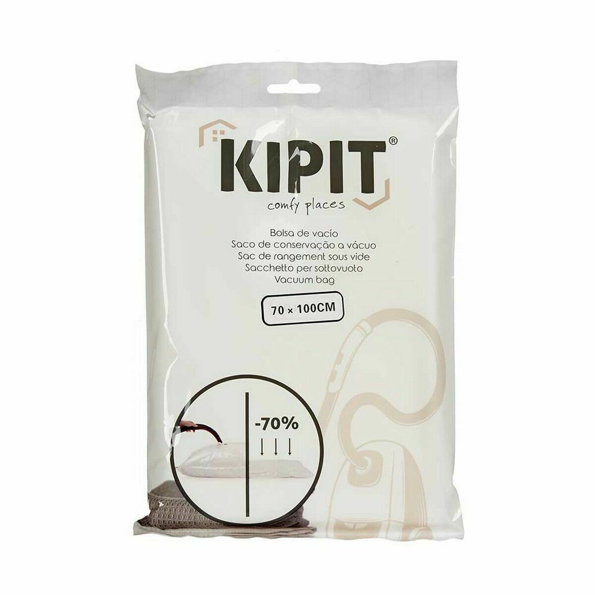 Вакуумные пакеты Прозрачный Пластик 70 x 100 cm (36 штук)-4