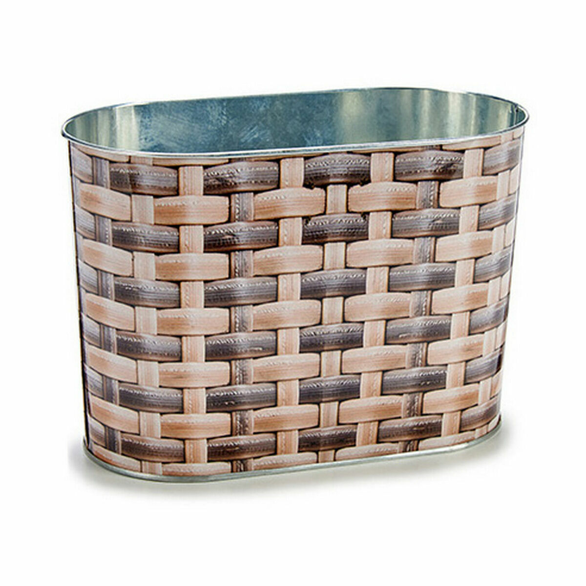Flower Pot Stand Oval Metal Braided 12.7 x 15 x 23.5 cm (24 pieces)-2