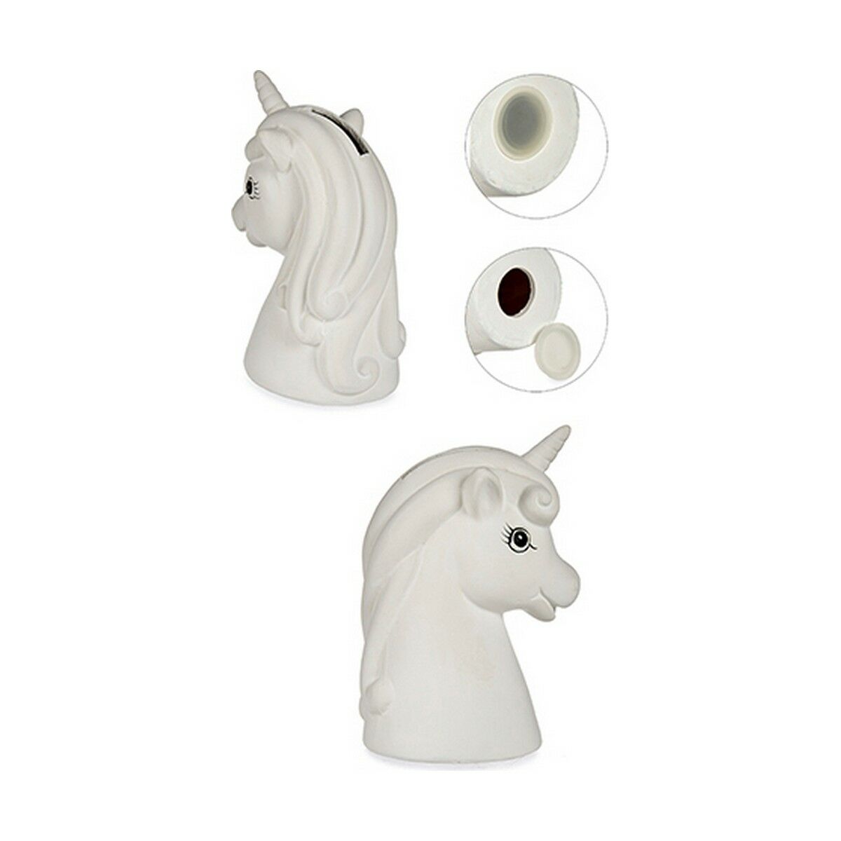 Moneybox Unicorn Ceramics 10 x 14.5 x 8.5 cm (12 pieces)-3