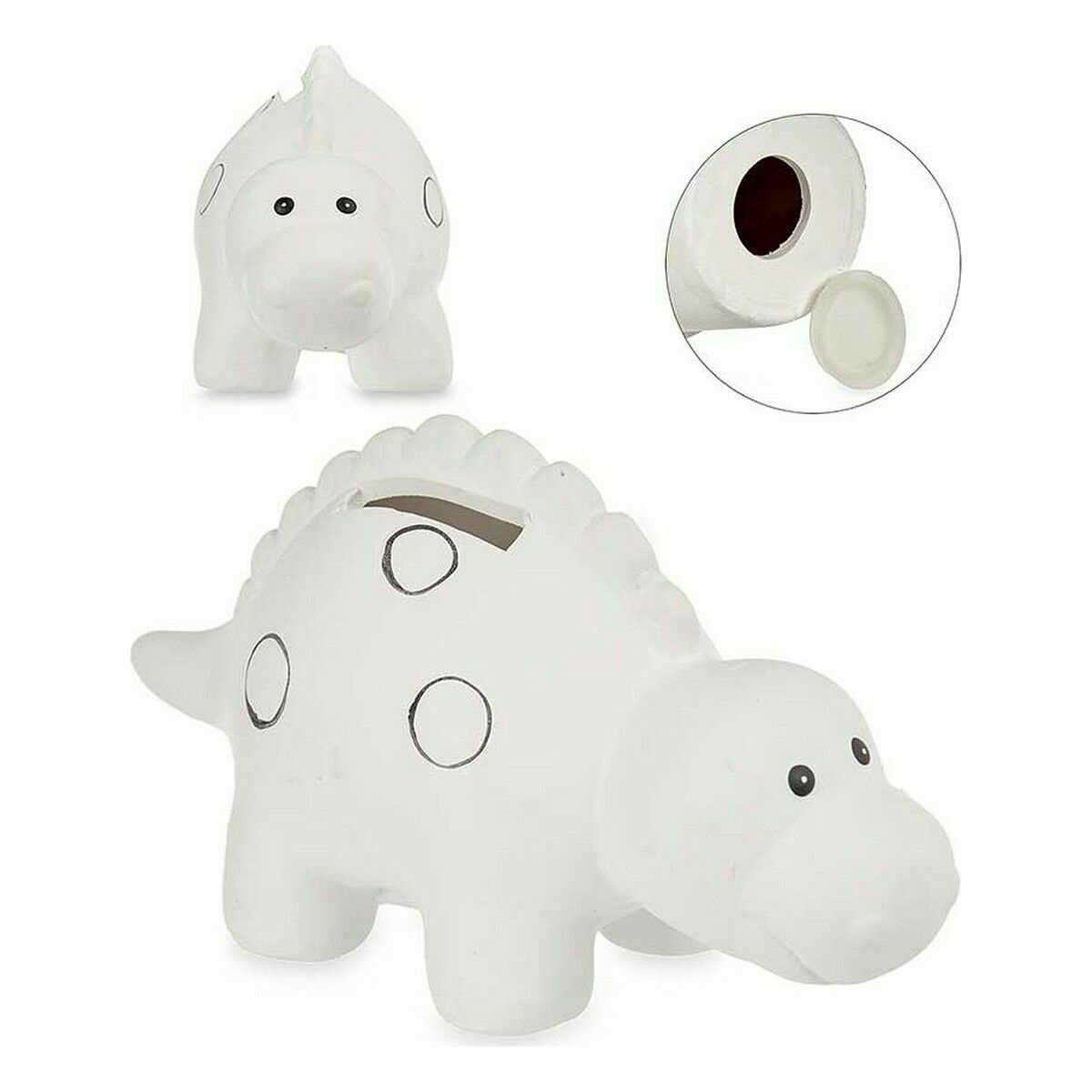 Drawing piggy bank Dinosaur Ceramics 6.5 x 8.7 x 16 cm (12 pieces)-2