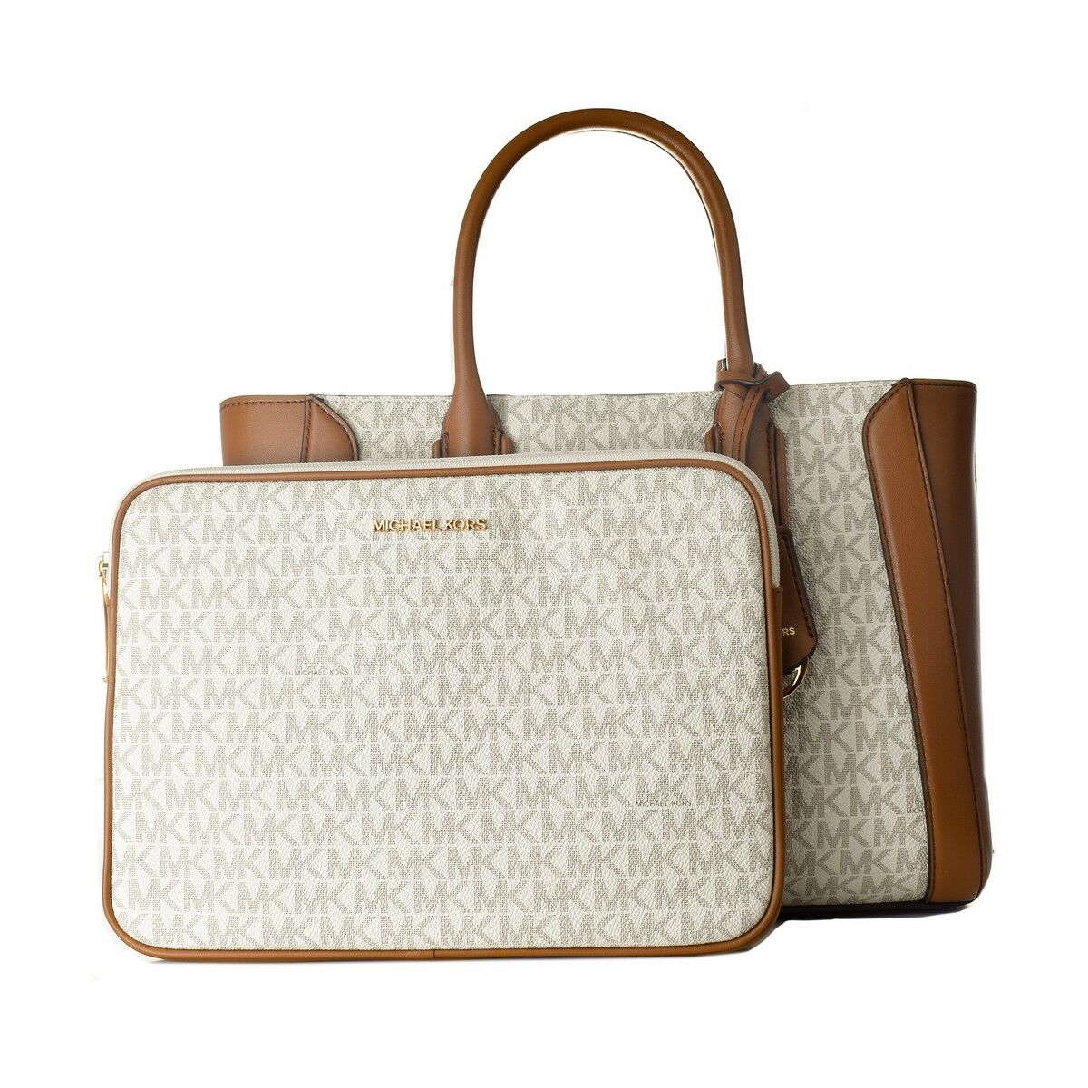 Сумка женская Michael Kors 35S2G6KS6B-VANILLA Серый 30 x 21 x 11 cm-3