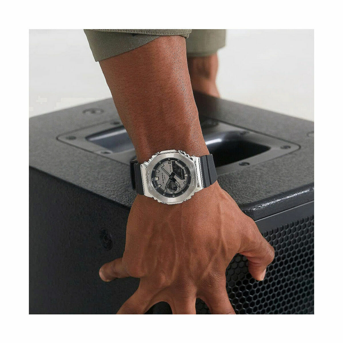 Мужские часы Casio G-Shock GM-2100-1AER Чёрный (Ø 40 mm)-6